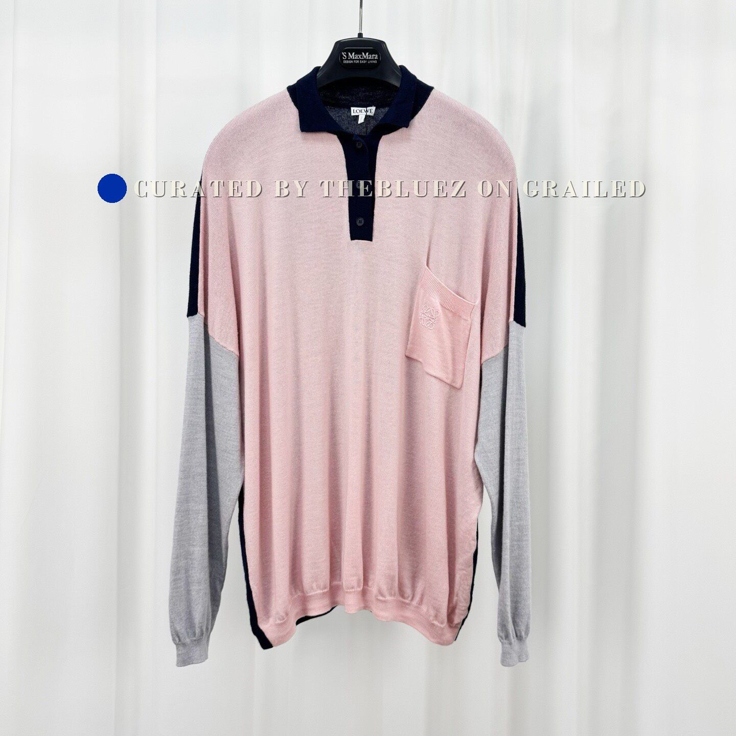 Loewe Loewe Colorblock Embroidered Logo Wool Sweater Size XS / US 0-2 / IT 36-38 - 1 Thumbnail