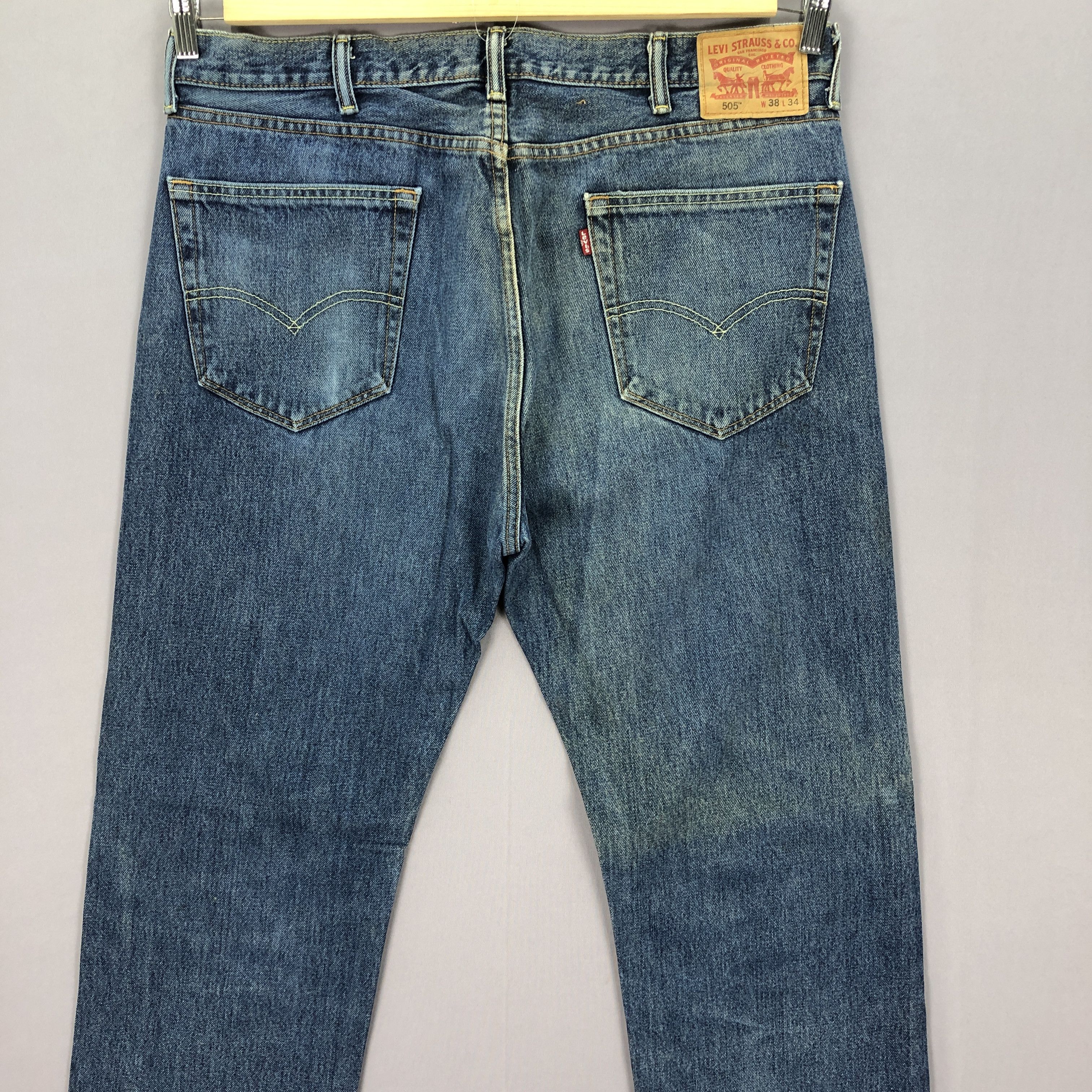 Levi's Vintage Levis 505 Stone Wash Jeans Levi's Faded Denim Pants Size US 38 / EU 54 - 4 Thumbnail