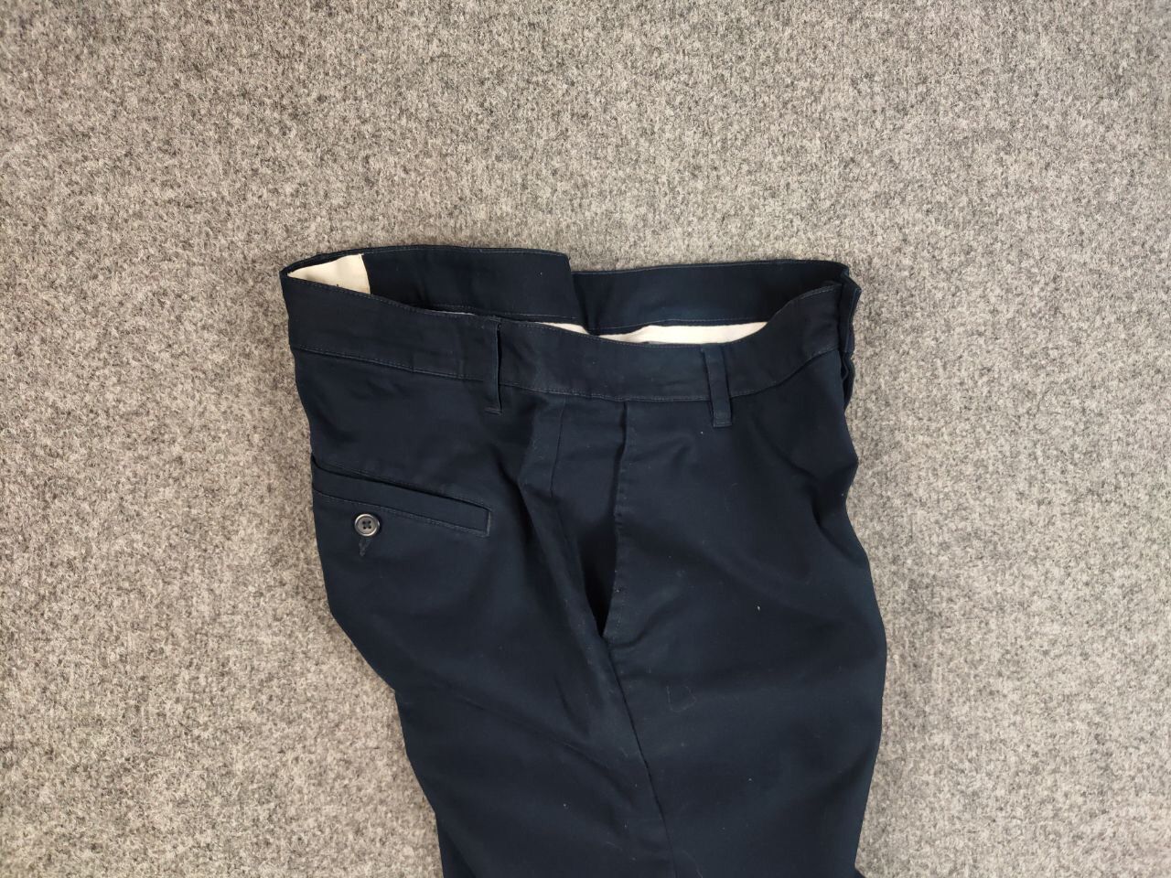 Folk Folk Design Classic Navy Blue Cotton Trouser Pants Size US 34 / EU 50 - 12 Thumbnail