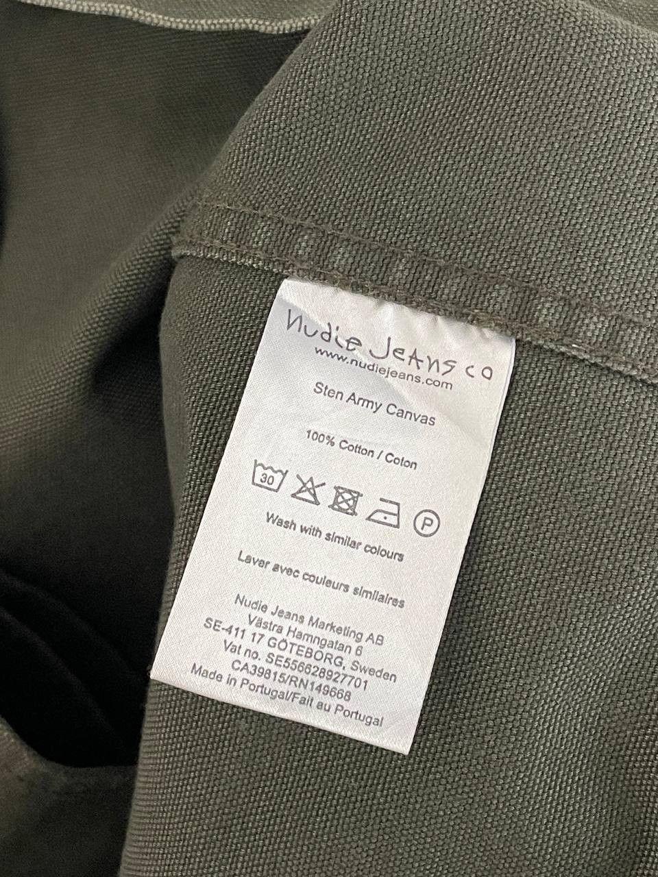 Nudie Jeans Nudie Jeans Sten Army Canvas Overshirt Military Style Jacket Size US M / EU 48-50 / 2 - 9 Thumbnail