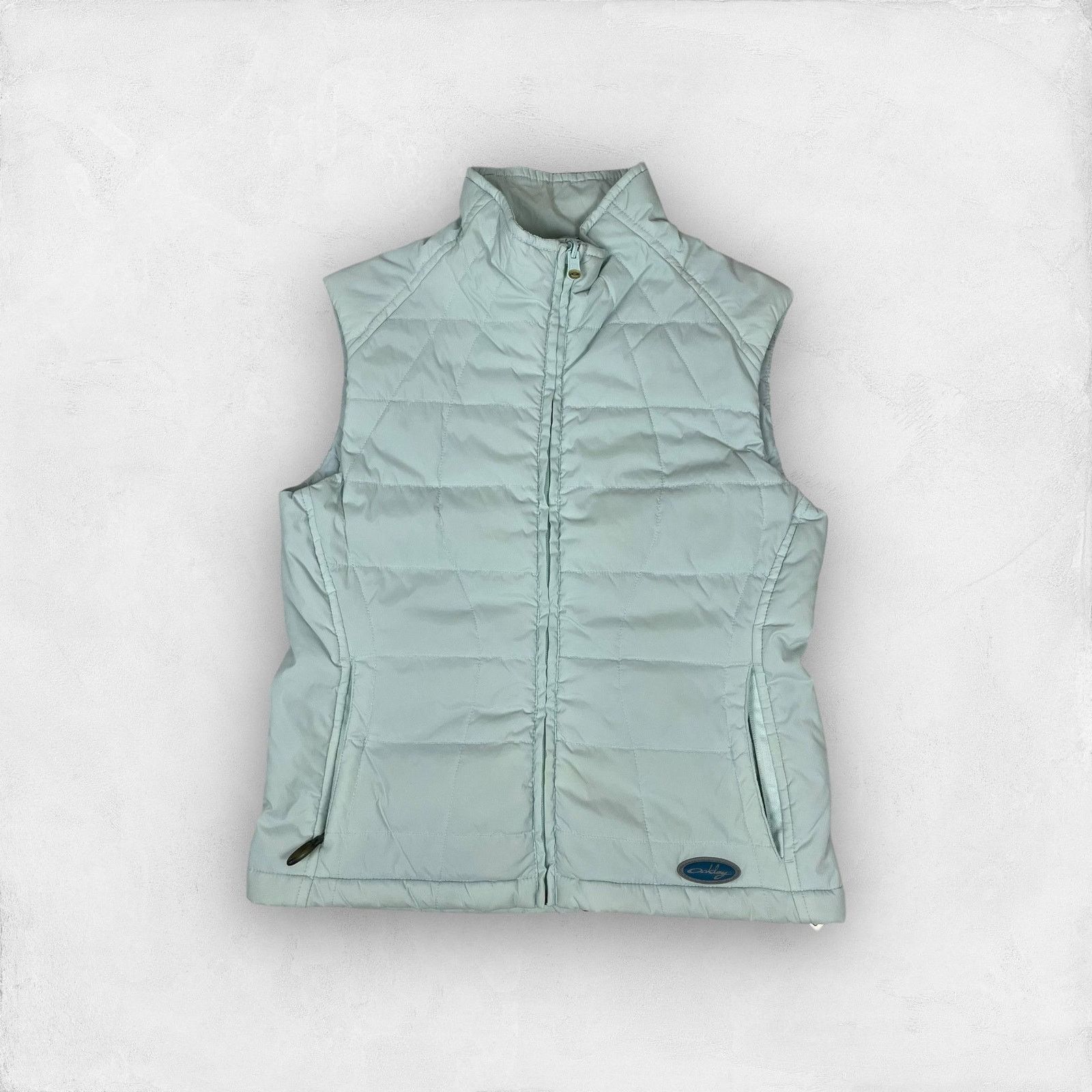Oakley × Vintage Oakley Womens Blue Pockets Mock-Neck Full-Zip Puffer Vest XS Size XS / US 0-2 / IT 36-38 - 1 Thumbnail