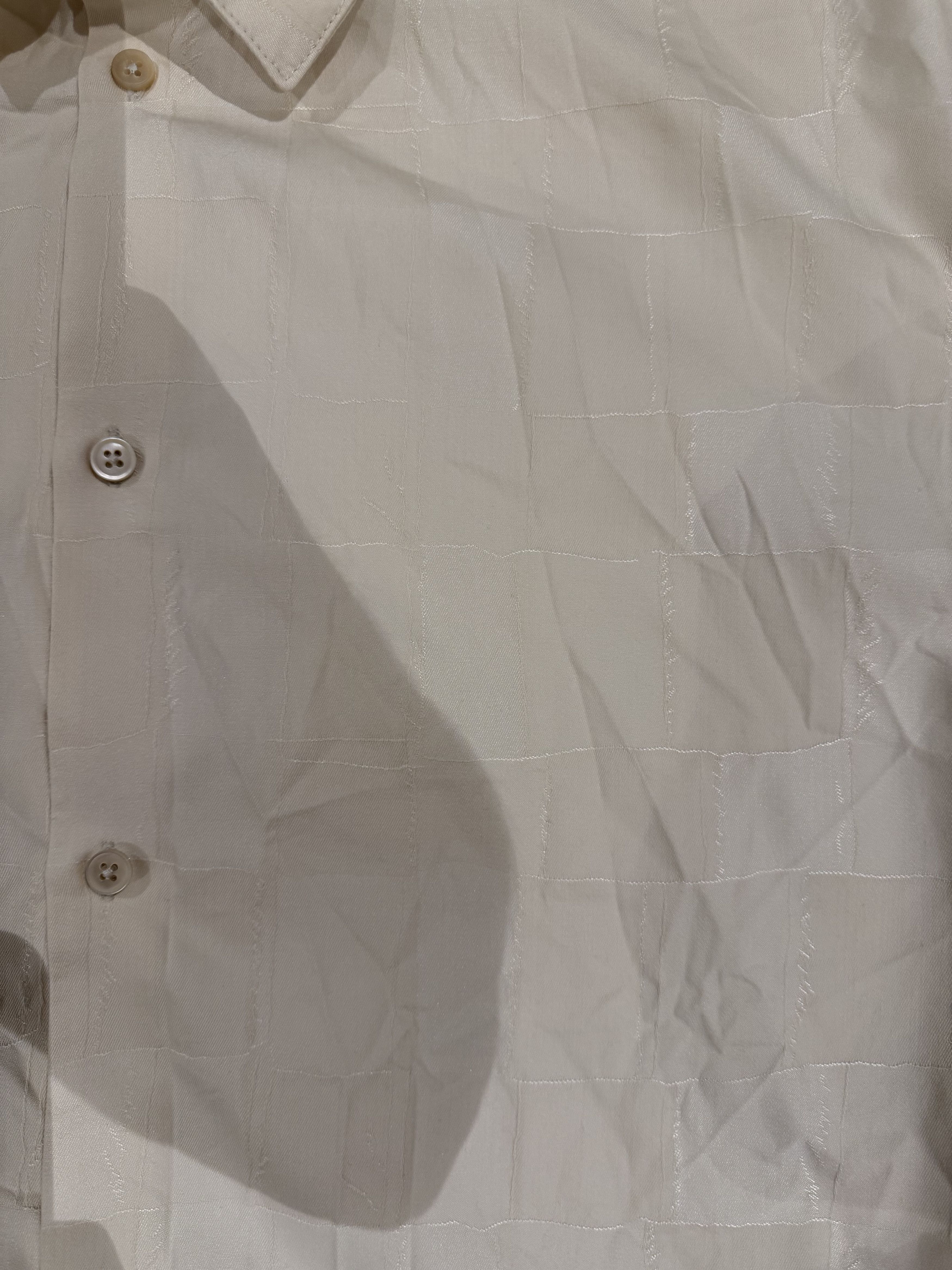 A Kind Of Guise 💚 SS24 A Kind Of Guise Elio Shirt Cubed Ivory Medium NEW Size US M / EU 48-50 / 2 - 11 Thumbnail
