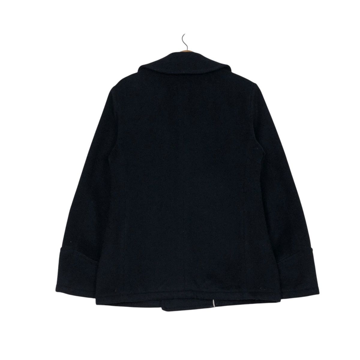 Blue Blue Japan 🔥VINTAGE WOOL PEA JACKET BLUE BLUE DOUBLE COLLAR Size US M / EU 48-50 / 2 - 9 Thumbnail
