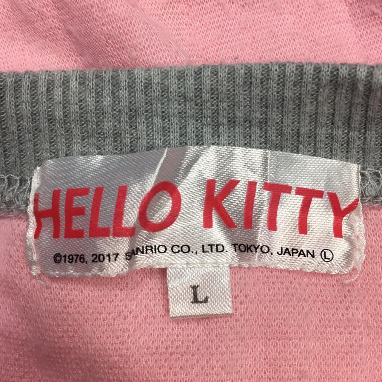 Vintage Vtg HELLO KITTY Long Sleeve T-Shirt Big Logo Cartoon Size L / US 10 / IT 46 - 4 Thumbnail