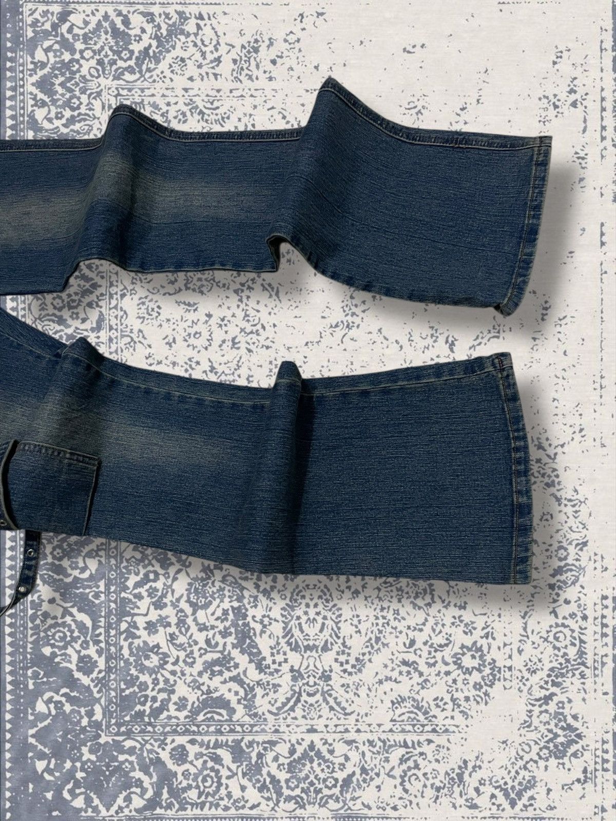 Designer × Japanese Brand × Vintage Vintage 1990s Japan Designer Haphazard Bondage Punk Denim Size US 26 / EU 42 - 5 Thumbnail