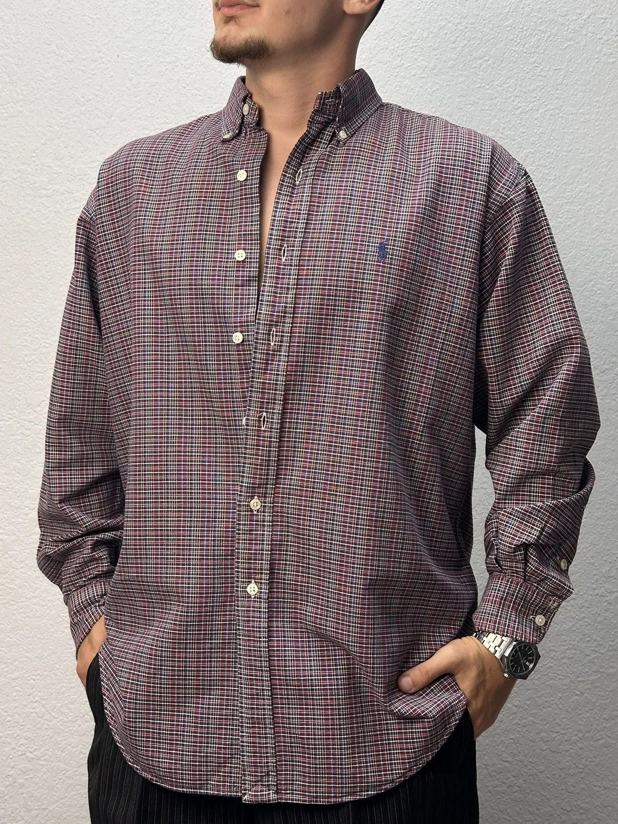 Polo Ralph Lauren Vintage Polo Ralph Lauren Double RRL Purple Label Shirt Y2K Size US M / EU 48-50 / 2 - 1 Thumbnail