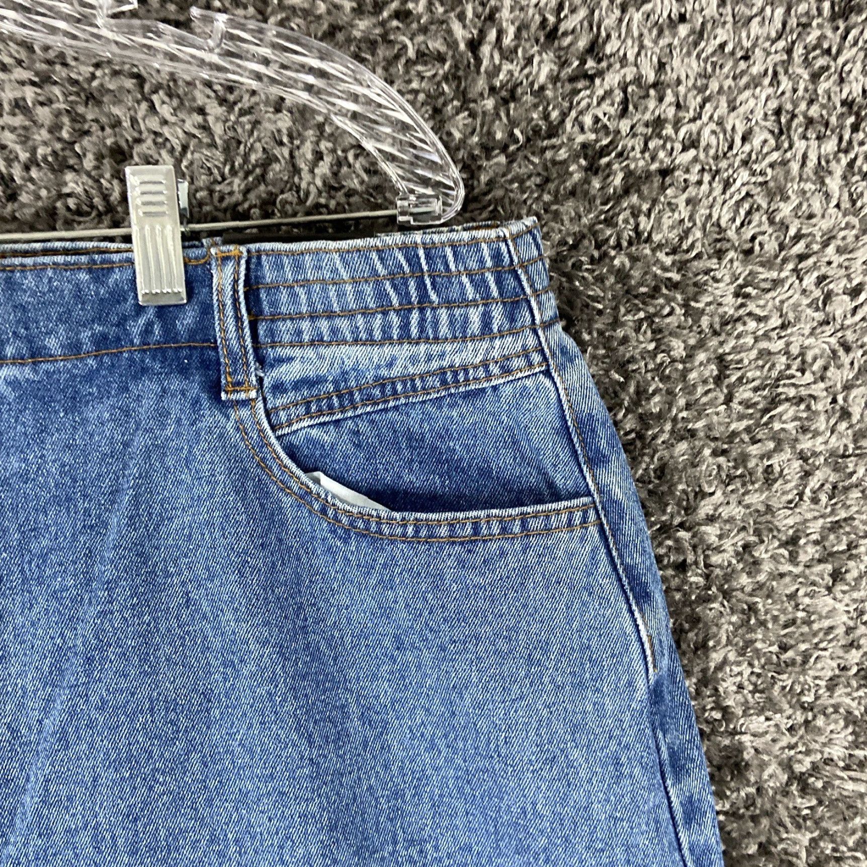 Fashion Nova VINTAGE Fashion Nova Mom Jeans Women's 16 Blue Easy Waist Casual Denim Size 38" / US 16 / IT 52 - 3 Thumbnail