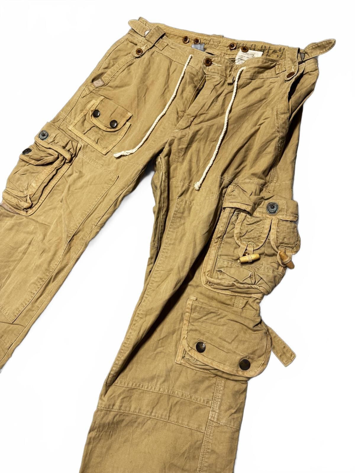 Designer Stylish Cargo Trousers with Multi-Pockets Size US 34 / EU 50 - 2 Thumbnail