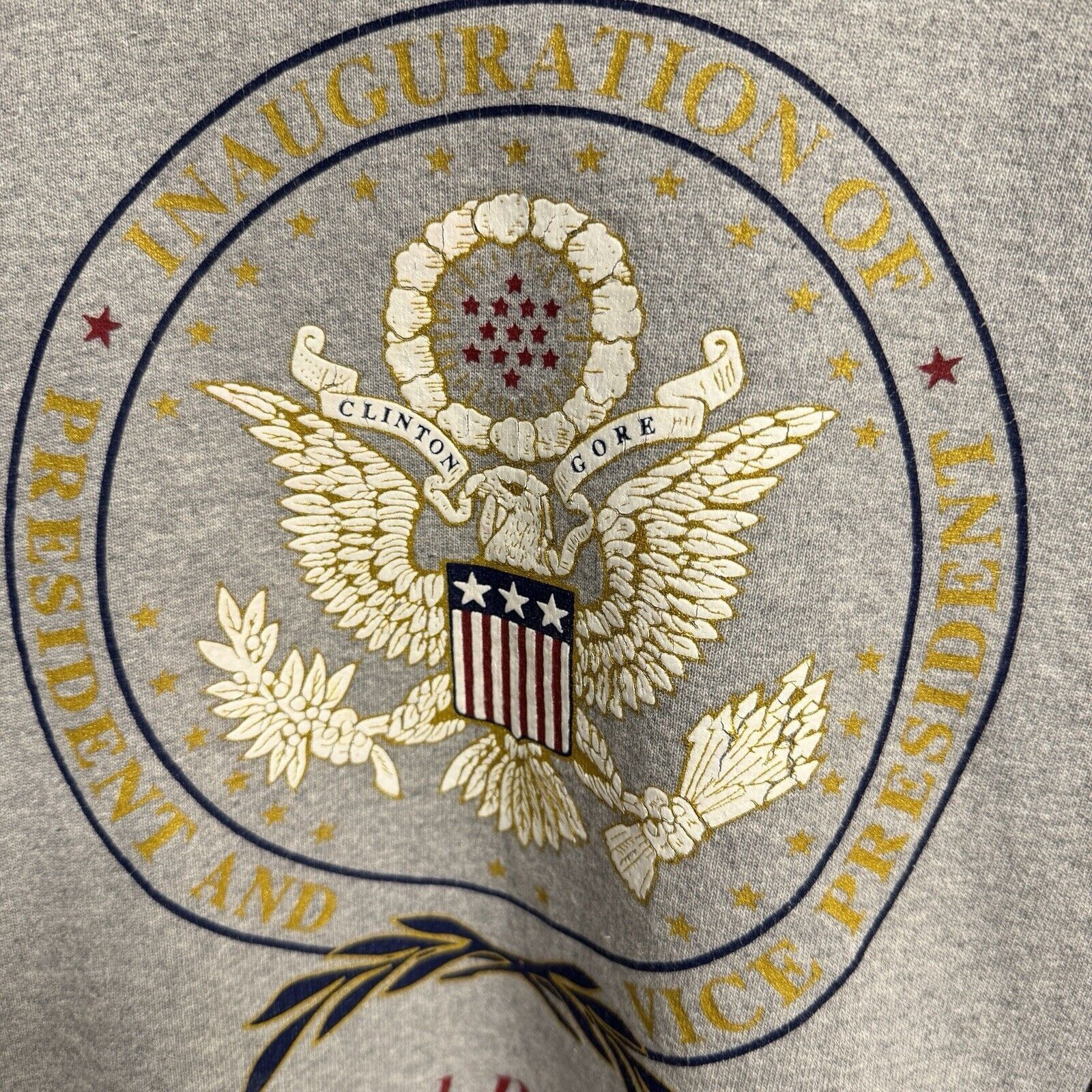 Vintage Vintage 90s Presidential Inauguration Sweatshirt Mens Large Size US L / EU 52-54 / 3 - 3 Thumbnail