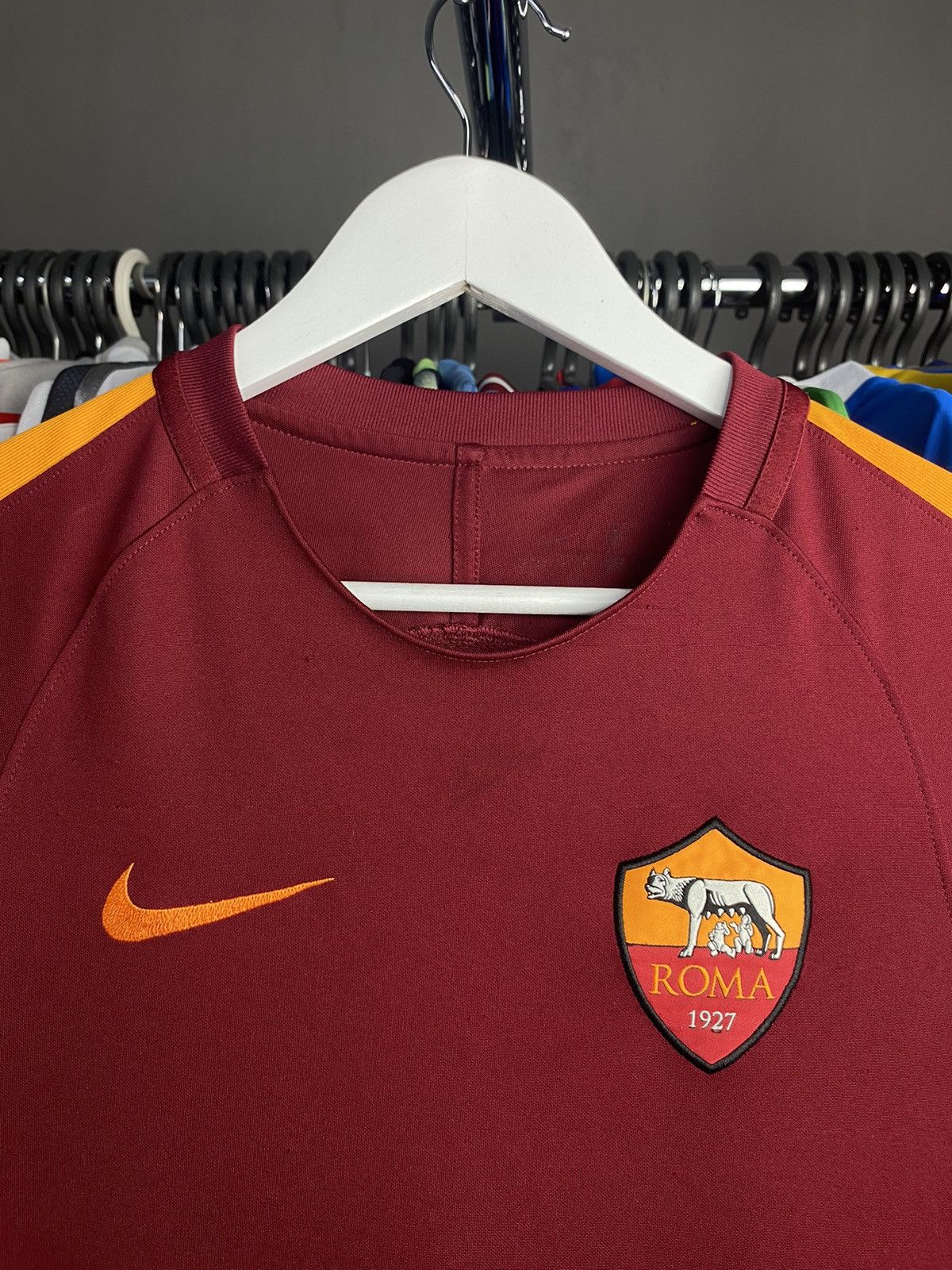 Nike 2014/15 NIKE AC ROMA TRAINING SOCCER FOOTBALL JERSEY SHIRT Size US S / EU 44-46 / 1 - 5 Thumbnail