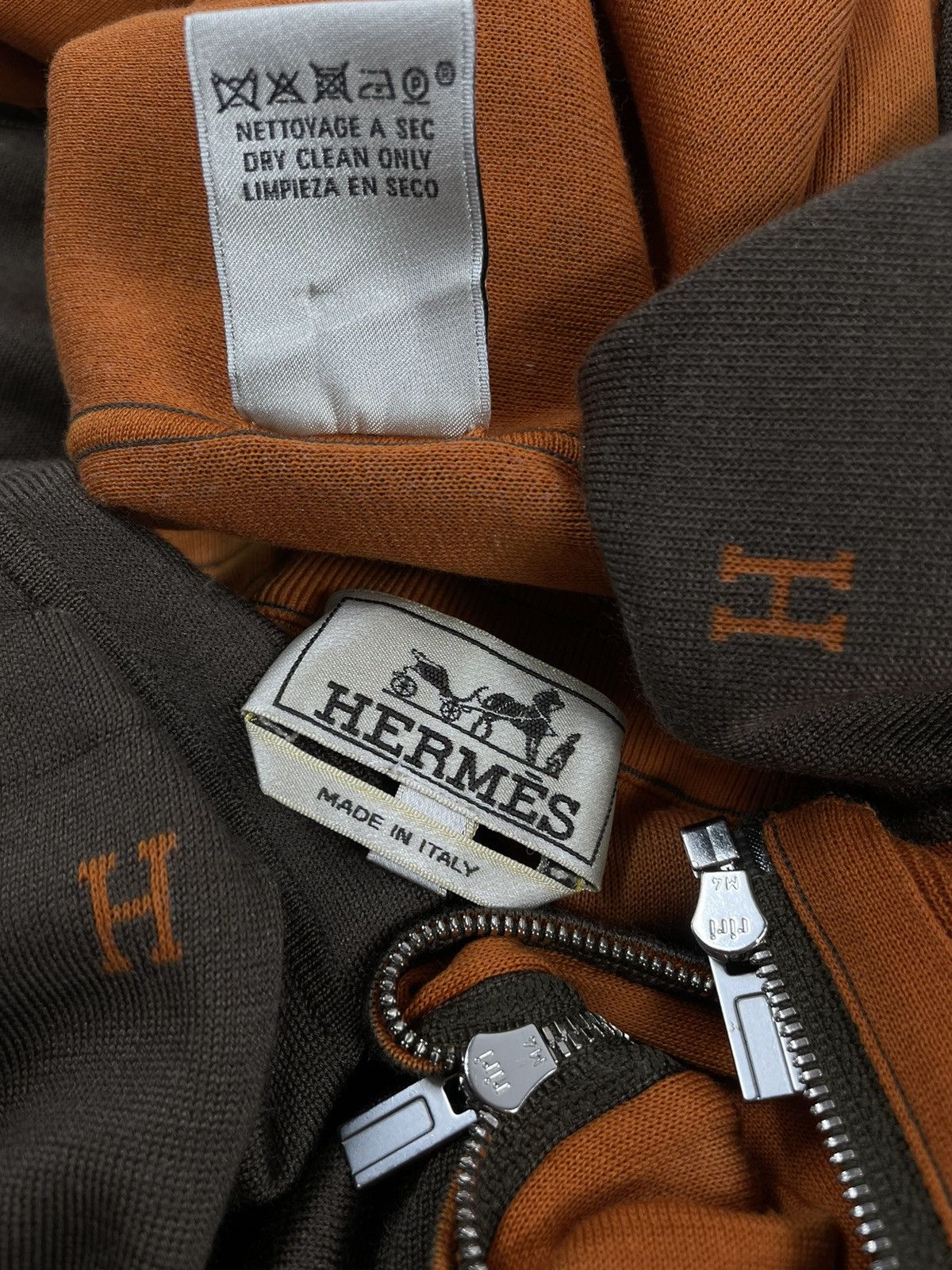 Hermes RARE H Logo Cashmere-Silk Tracksuit Zip Pocket Pants Jogging Size US 31 - 15 Thumbnail