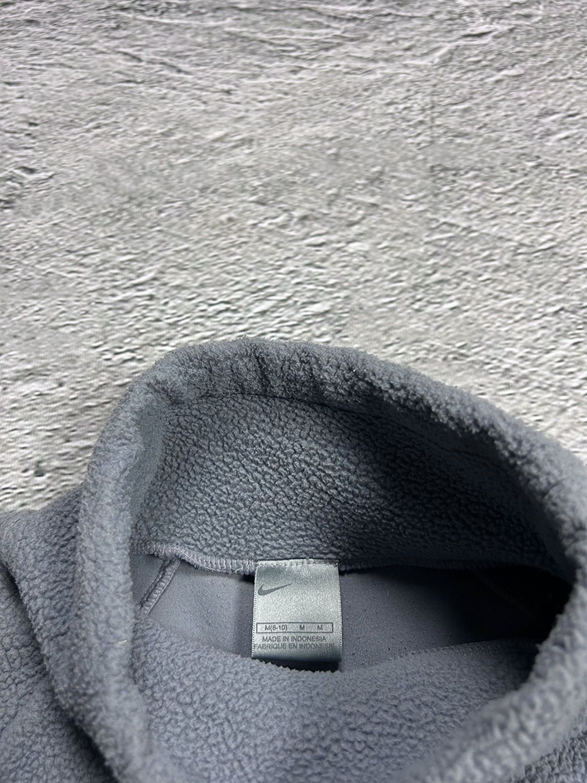 Nike × Vintage Nike fleece vintage sweatshirt turtleneck grey Y2K Size US M / EU 48-50 / 2 - 3 Thumbnail