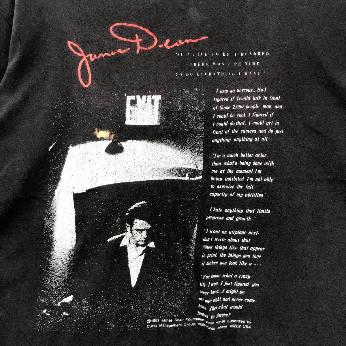 Vintage Vintage 1991 JAMES DEAN T Shirt Size M Movie Size US M / EU 48-50 / 2 - 3 Thumbnail