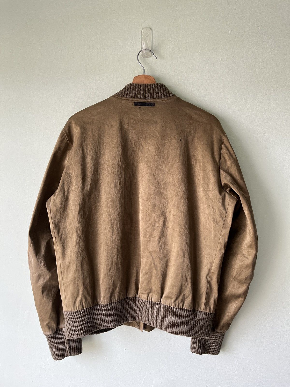 Diesel Black Gold Diesel Black Gold Bomber Leather Jacket Size US M / EU 48-50 / 2 - 17 Thumbnail