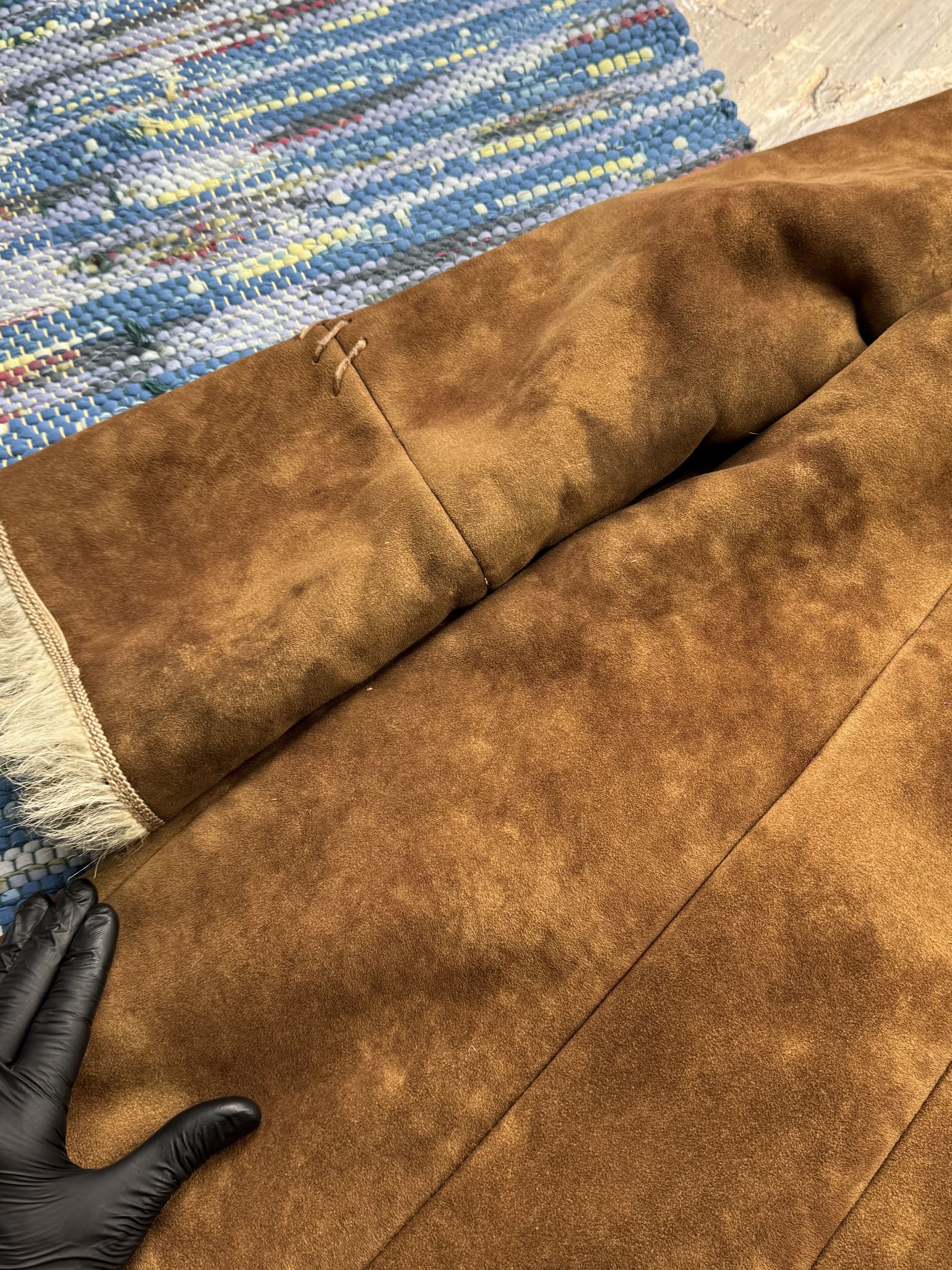 Vintage Vintage Faux Sheepskin Faded Coat A414(484)D15 Size L / US 10 / IT 46 - 17 Thumbnail