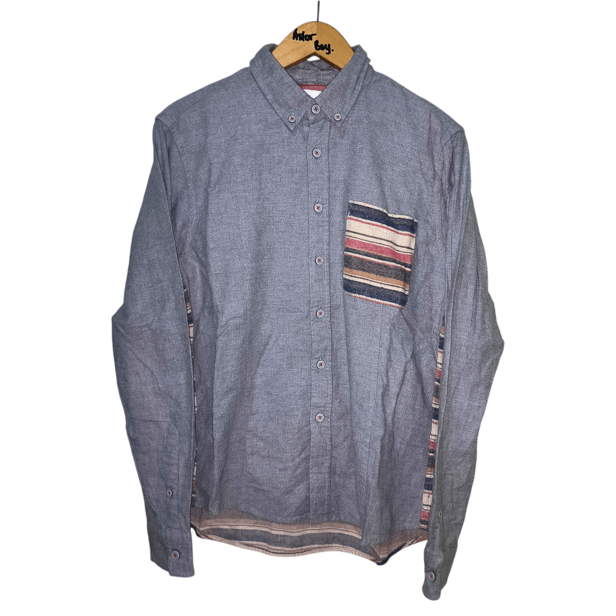 Japanese Brand × semanticdesign Semantic Design Two Tone Striped Flannel Size US L / EU 52-54 / 3 - 1 Thumbnail