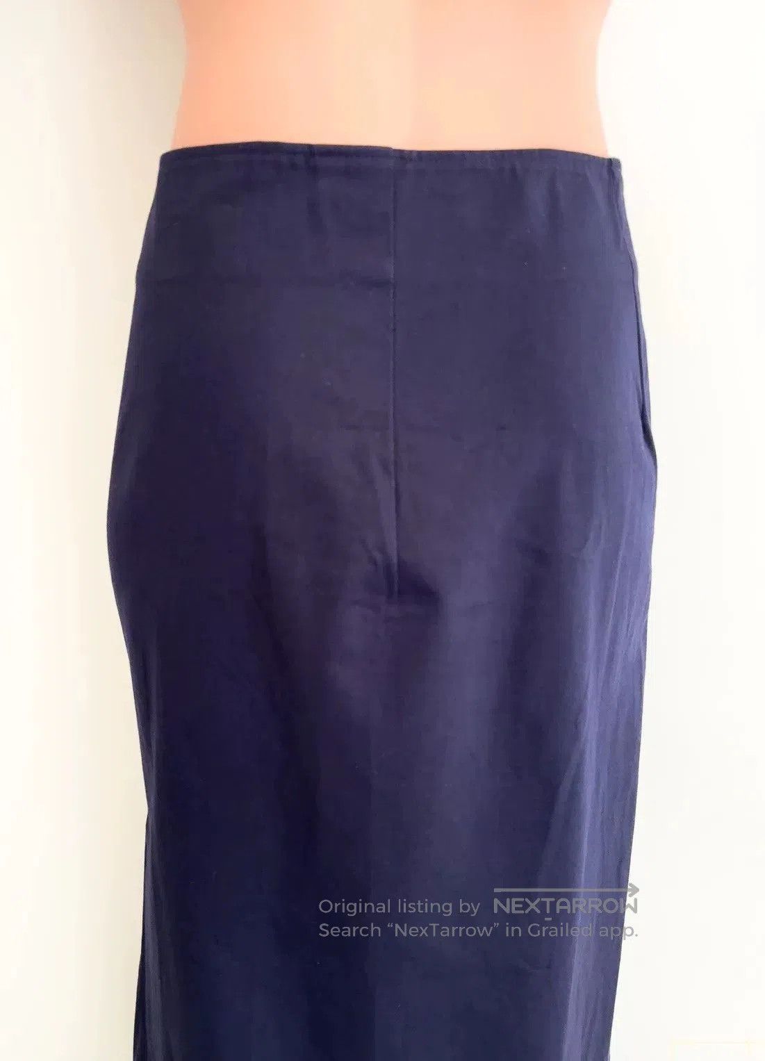 Yohji Yamamoto Deep Blue Asymmetrical Midi Skirt. Size 25" / US 0 / IT 36 - 3 Thumbnail