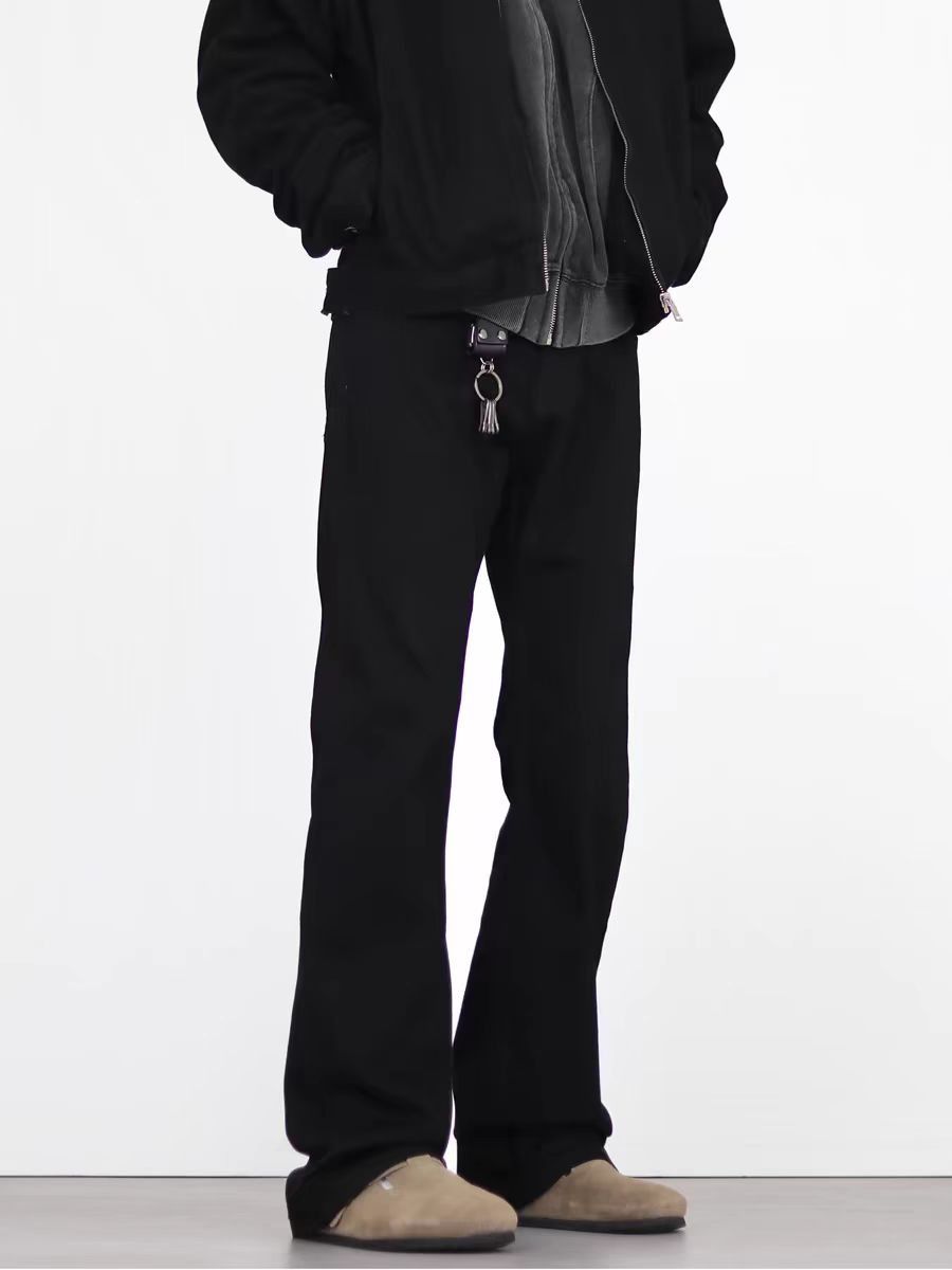 Japanese Brand × Jean Black Machete Micro Flare High Street Jeans Size US 33 - 4 Thumbnail