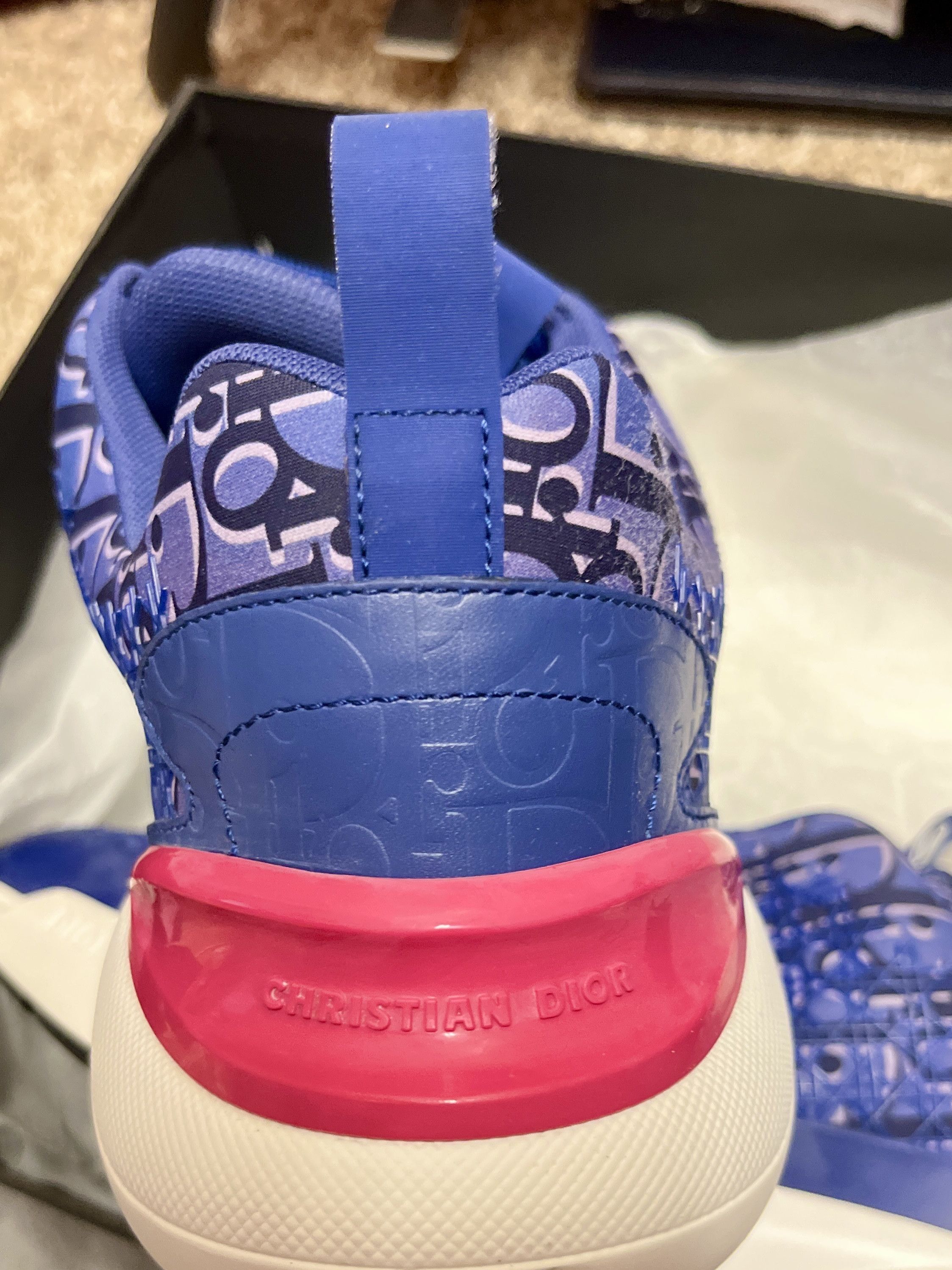 Dior Homme Cannage Motif Men's B24 Athletic Shoes Sz