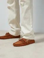 Gucci oc11z1025 Men's Driver With Interlocking G Shoes in Brown Size US 7.5 / EU 40-41 - 3 Thumbnail