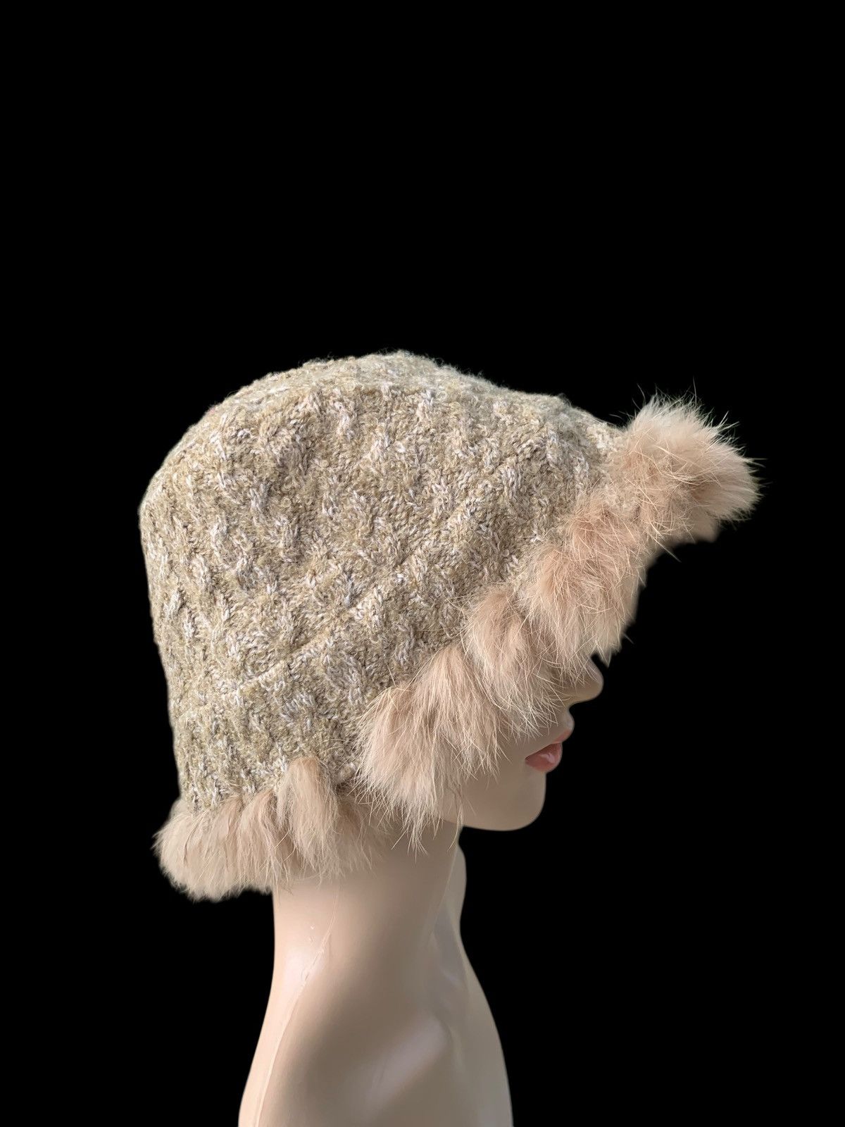 Japanese Brand × Kapital × Vintage Rare Design Vintage Knitted Ladies Caramel Hat Size ONE SIZE - 2 Thumbnail