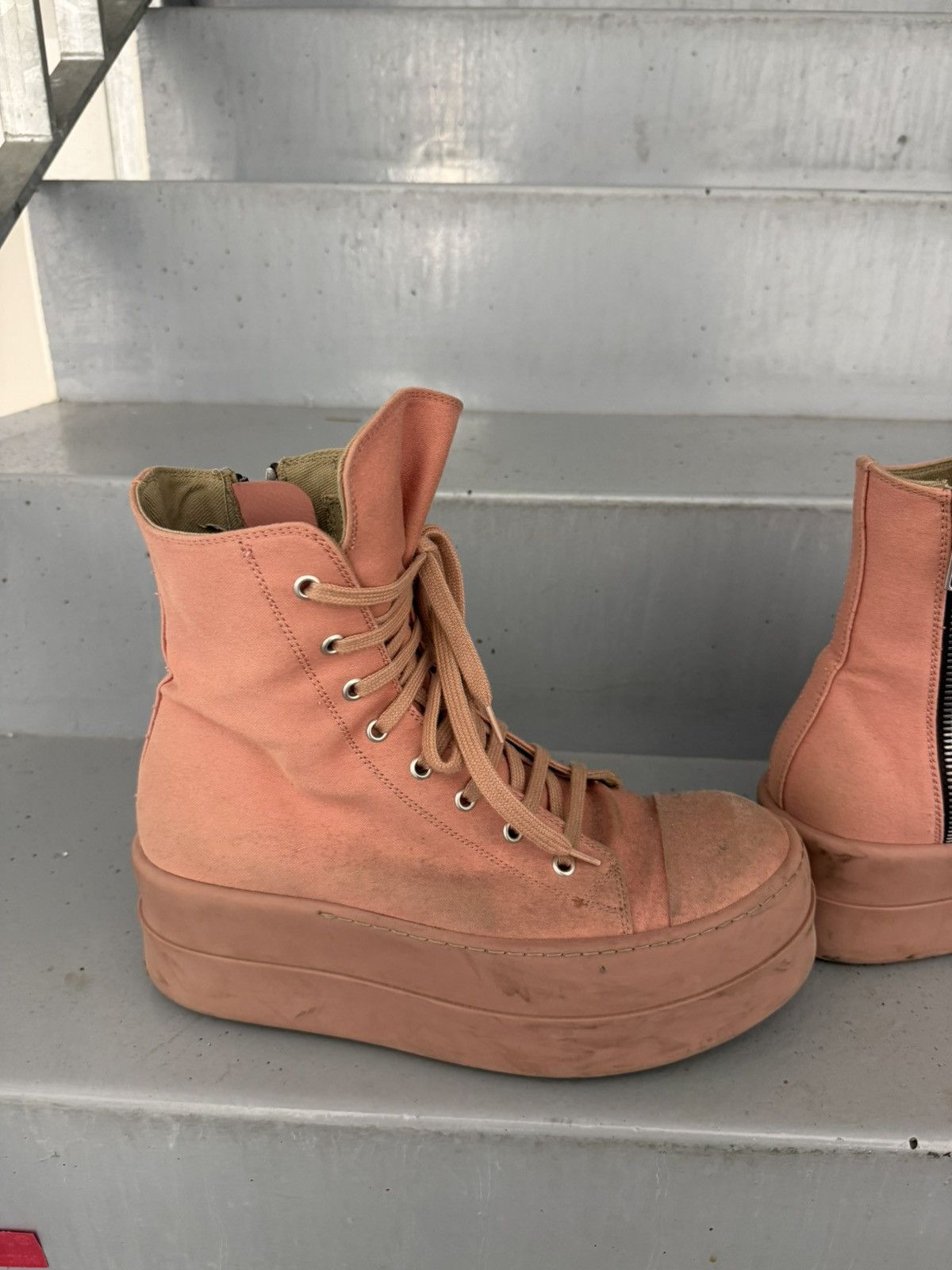 Rick Owens Drkshdw Rick Owens Drkshdw Double Bumper Ramones Size US 10 / EU 43 - 3 Thumbnail