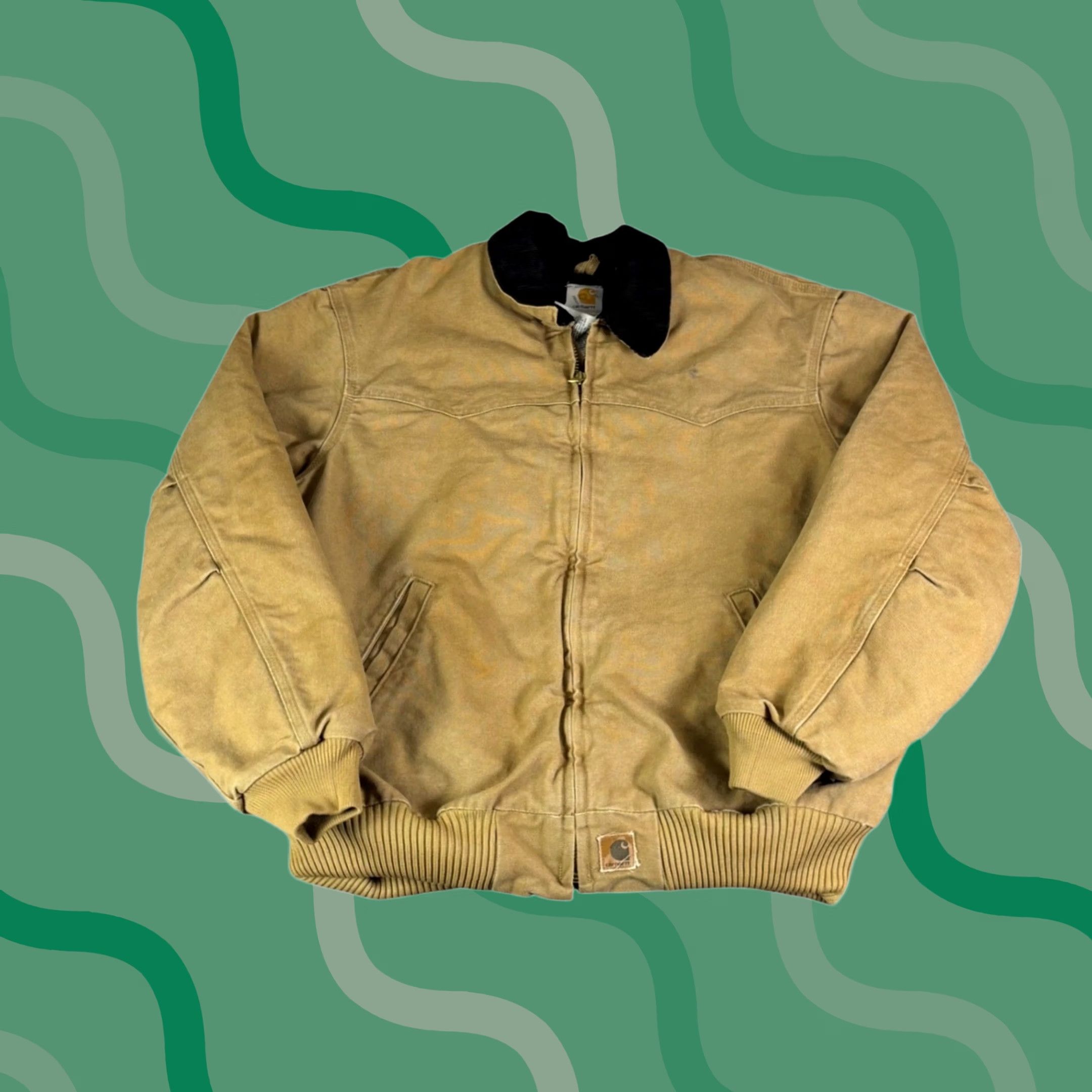 Carhartt × Vintage Vintage 90s JQ0507 Carhartt Cream Santa Fe