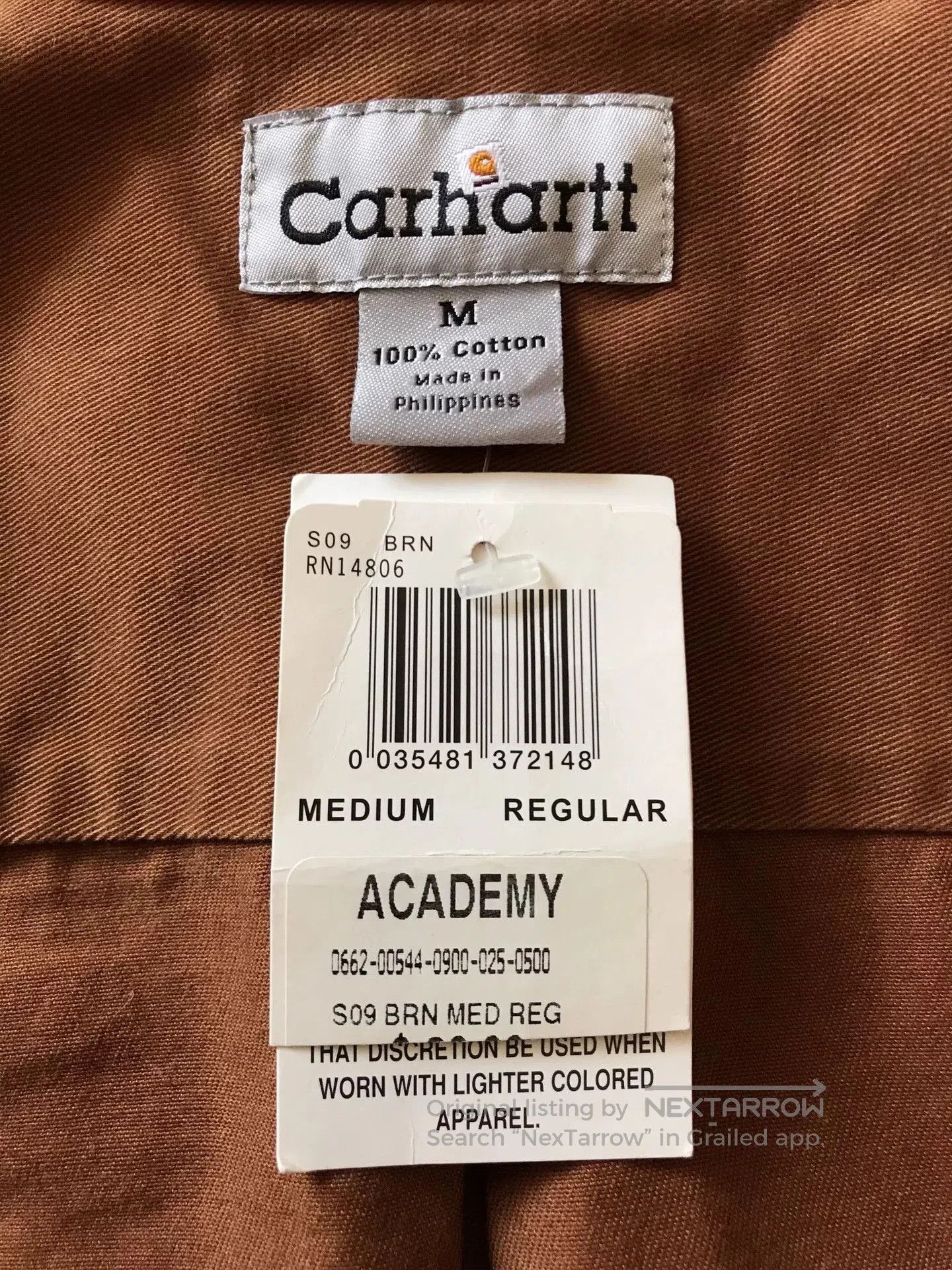 Carhartt Carhartt S09 Brown Heavy Work Shirt. Size US M / EU 48-50 / 2 - 8 Thumbnail