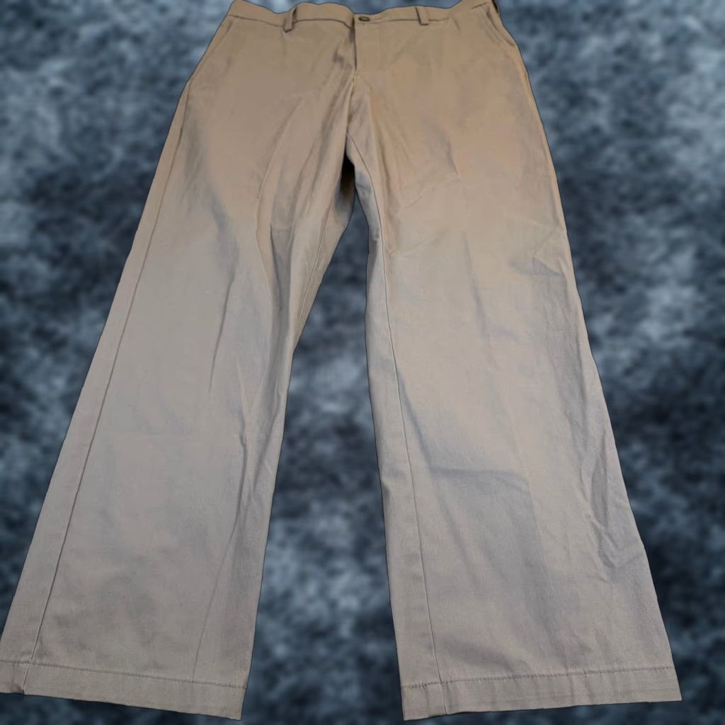 Croft & Barrow Croft & Barrow Chino Pants Mens 34x30 Easy Care Classic Fit Gray Blue Stretch Size US 34 / EU 50 - 1 Thumbnail
