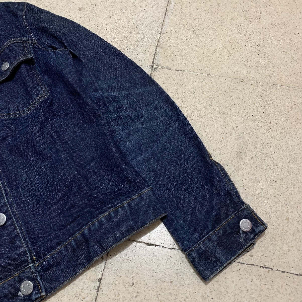 Helmut Lang 2000s Helmut Lang Denim Jacket Indigo Blue Size XS / US 0-2 / IT 36-38 - 2 Thumbnail