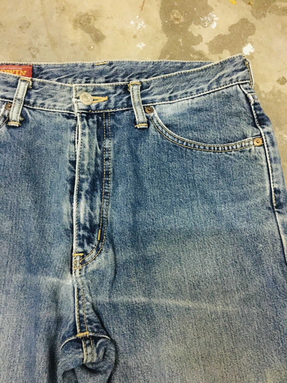 Edwin × Japanese Brand Edwin Distressed Jeans (15) Size US 32 / EU 48 - 6 Thumbnail