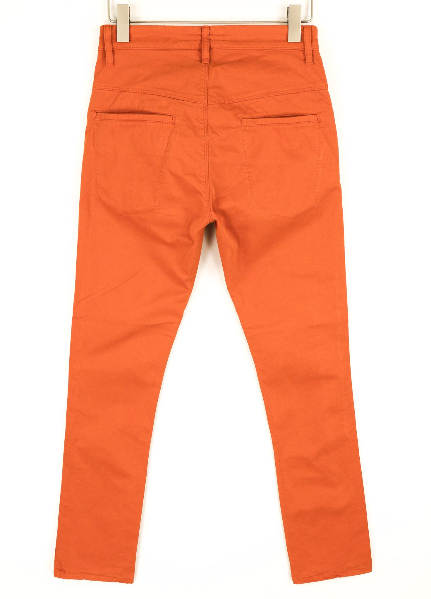 Nudie Jeans KHAKI SLIM W28/L30 Organic Warm Orange Zip Chino 82557 Size US 28 / EU 44 - 2 Thumbnail