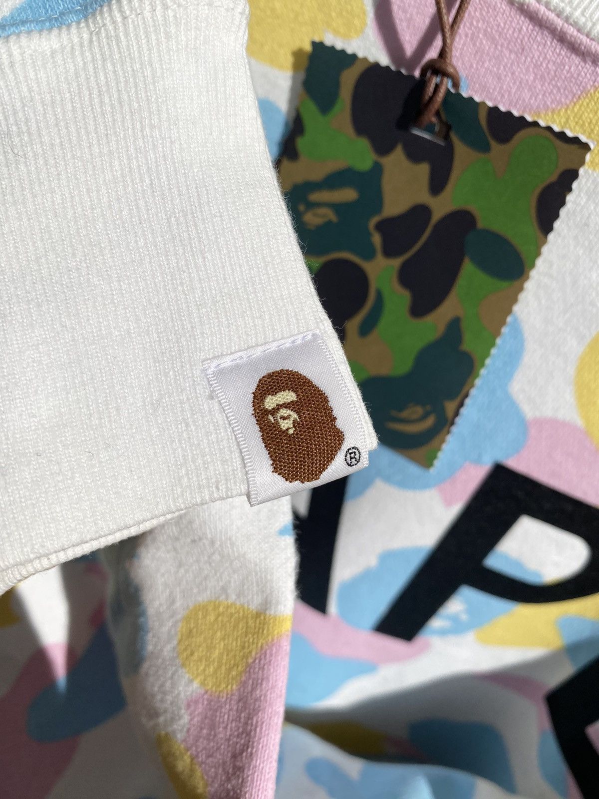 Bape a bathing ape BAPE cotton candy spell-out crewneck sweater Size US M / EU 48-50 / 2 - 3 Thumbnail