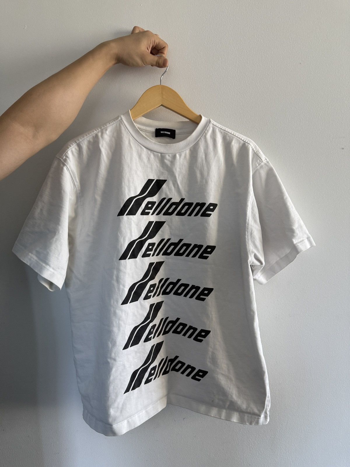WE11DONE WE11DONE classic tee white Size US M / EU 48-50 / 2 - 1 Thumbnail