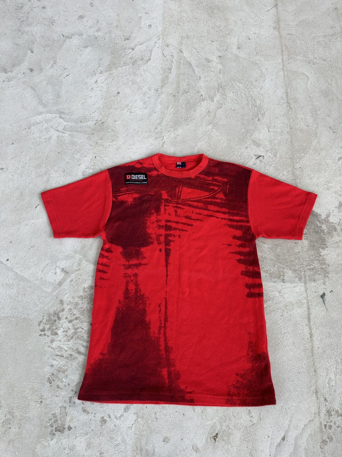 Diesel Vintage Y2K T-Shirt Diesel Big Logo Red S Size US S / EU 44-46 / 1 - 6 Thumbnail