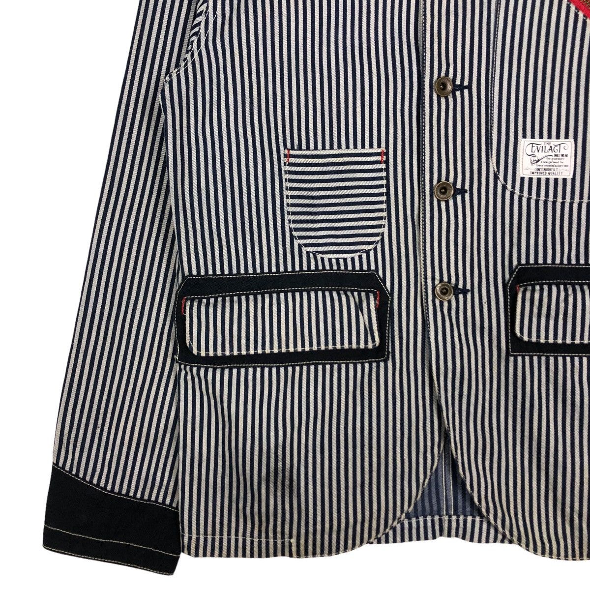 Japanese Brand 🔥VTG HICORY CHORE BIKER JACKET EVILACT MOTORCYCLE KAPITAL Size US S / EU 44-46 / 1 - 6 Thumbnail