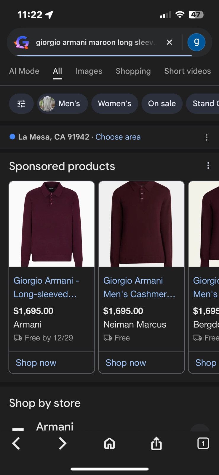 Giorgio Armani Long-Sleeved cashmere polo shirt Size US L / EU 52-54 / 3 - 5 Thumbnail