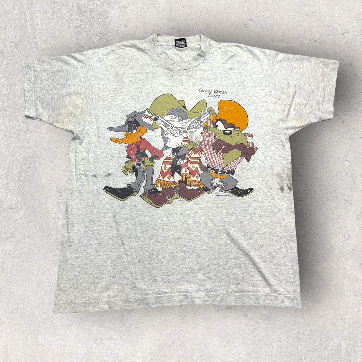 Fruit Of The Loom × Vintage × Warner Bros Vintage Looney Tunes tee Size US XL / EU 56 / 4 - 1 Thumbnail