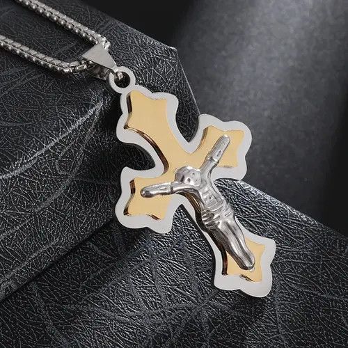 Vintage Multilayer Good Friday Cross Necklace Size ONE SIZE - 2 Thumbnail