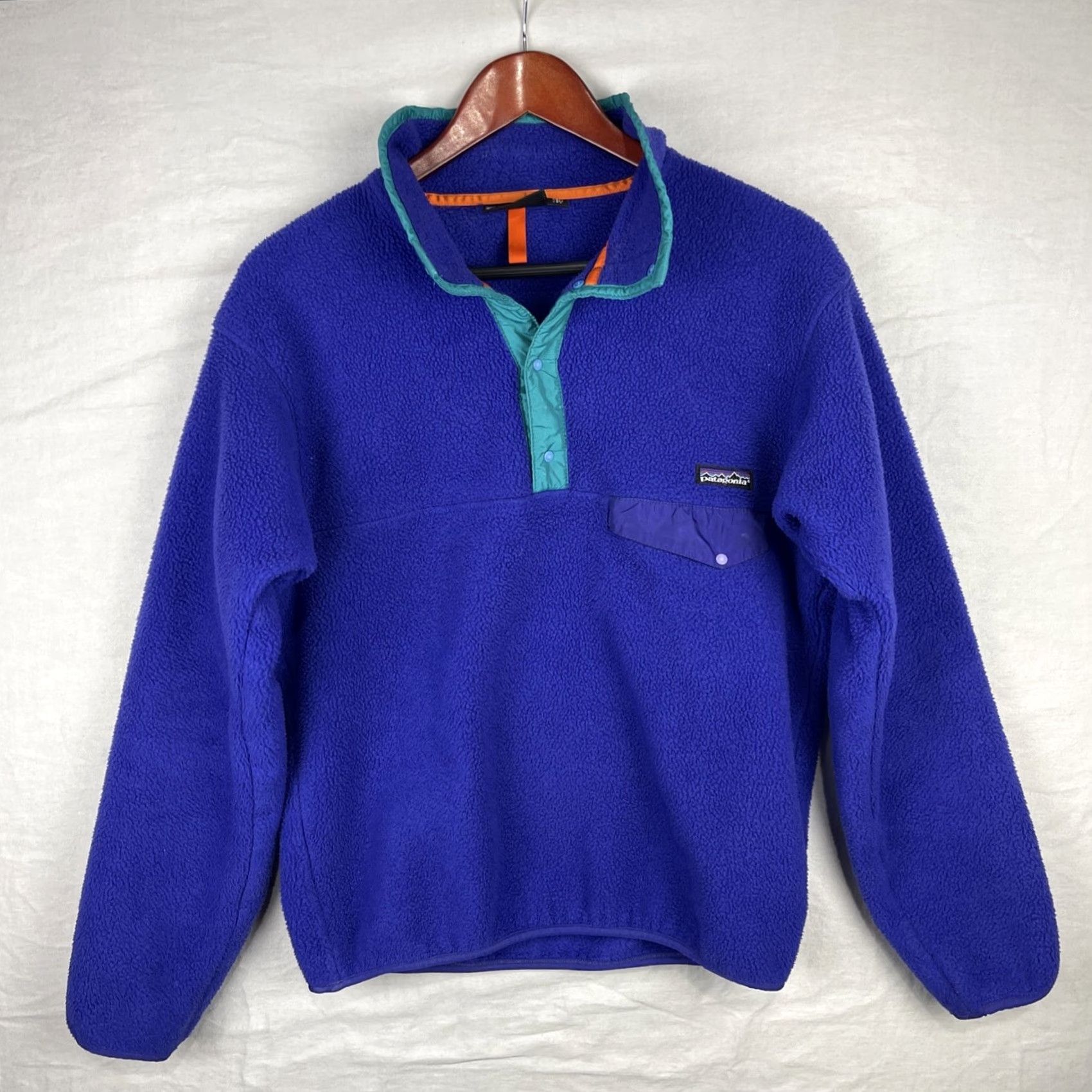 Patagonia VINTAGE Patagonia Snap-T Jacket Mens Small Synchilla Fleece Purple USA Size US S / EU 44-46 / 1 - 2 Thumbnail