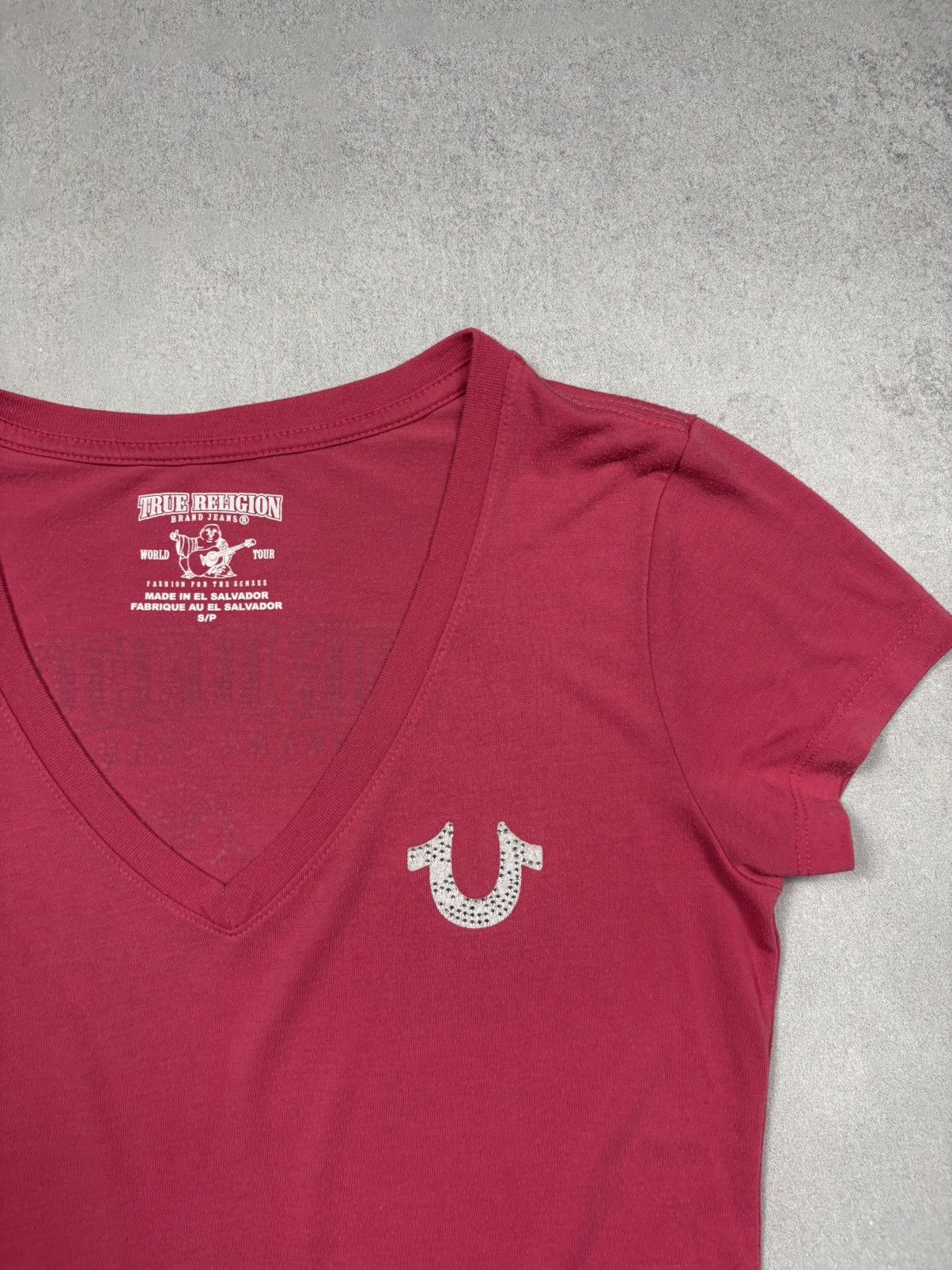 True Religion Vintage 2000s True Religion Y2K Rhinestone Big Logo Tee S Size S / US 4 / IT 40 - 11 Thumbnail