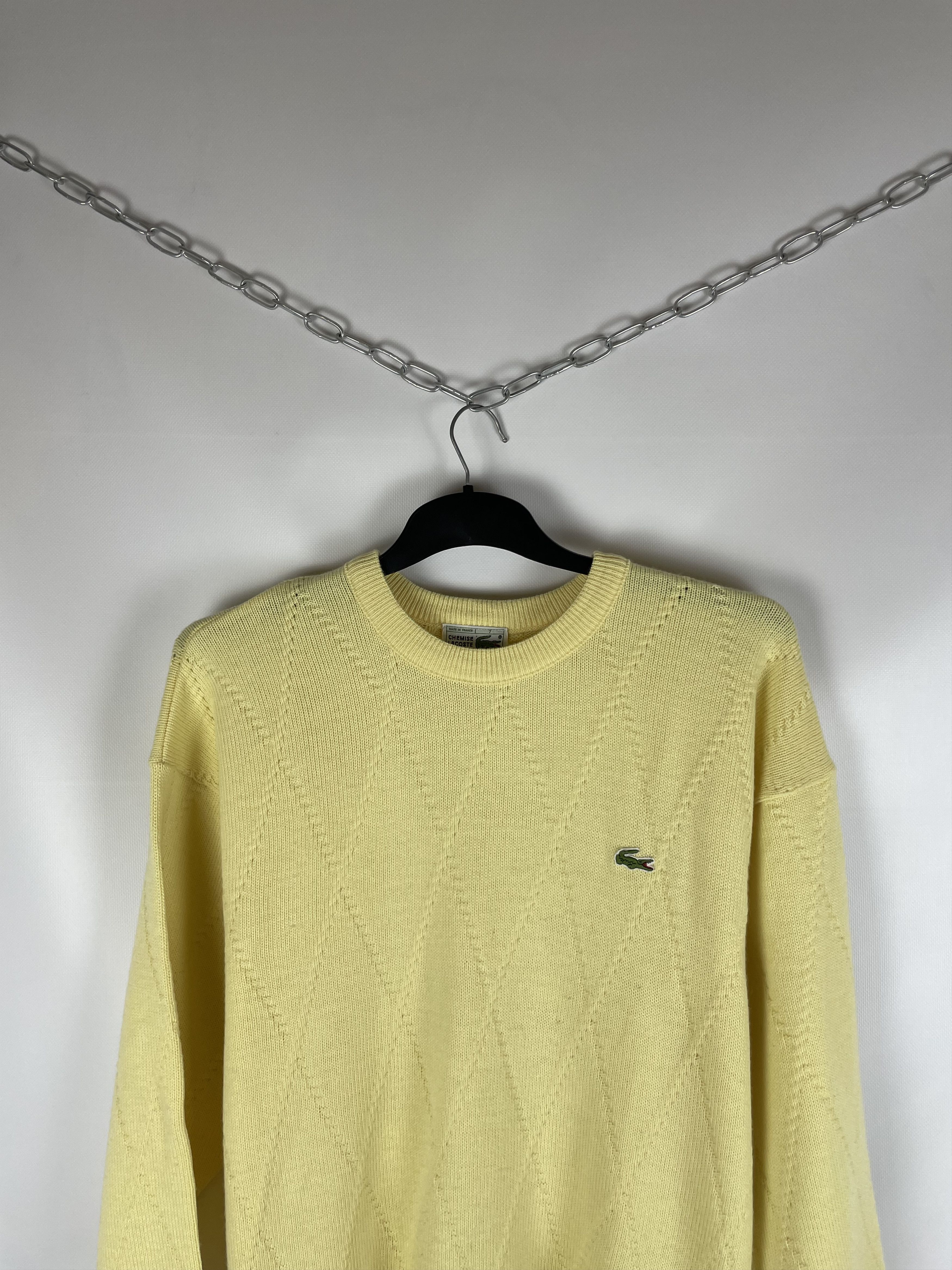 Lacoste Lacoste Vintage Check Knit Sweater Size US XL / EU 56 / 4 - 3 Thumbnail