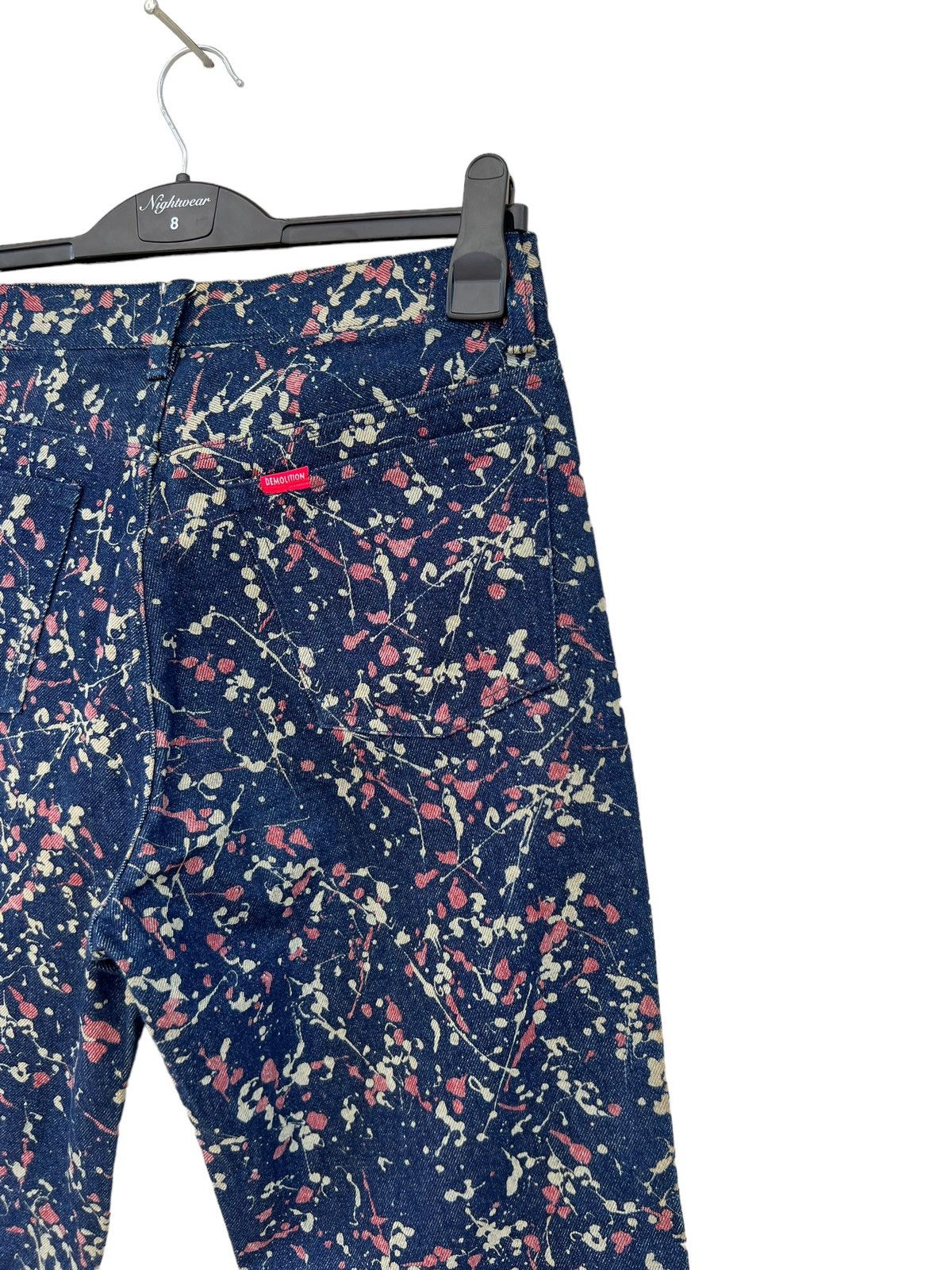 291295=Homme 291295 = HOMME Demolition Splatter Paint Design Crop Jeans Size US 30 / EU 46 - 17 Thumbnail