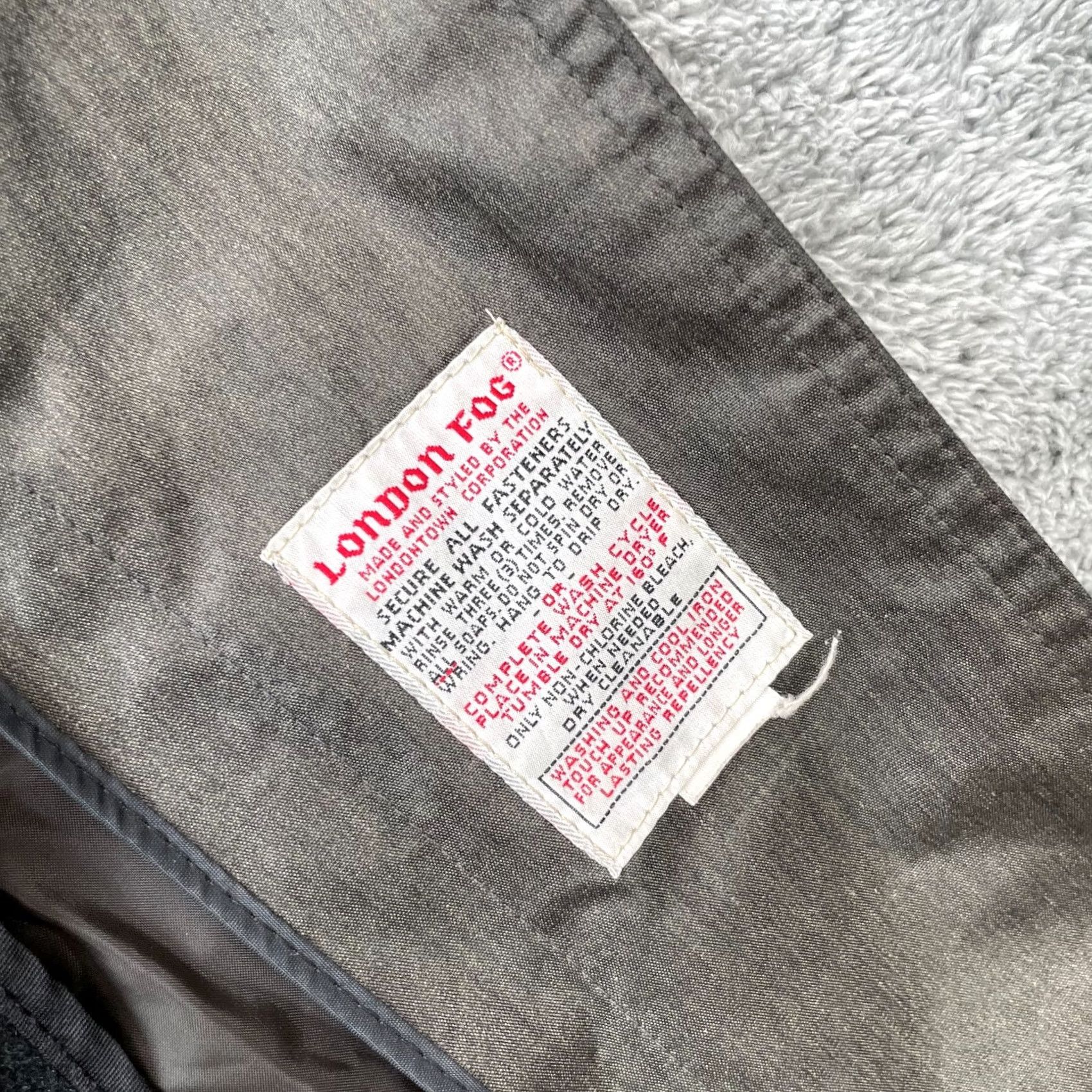London Fog VTG London Fog Coat Women 12R Gray Trench Jacket Wool Blend USA Water Resistant Fashion Size XL / US 12-14 / IT 48-50 - 6 Thumbnail