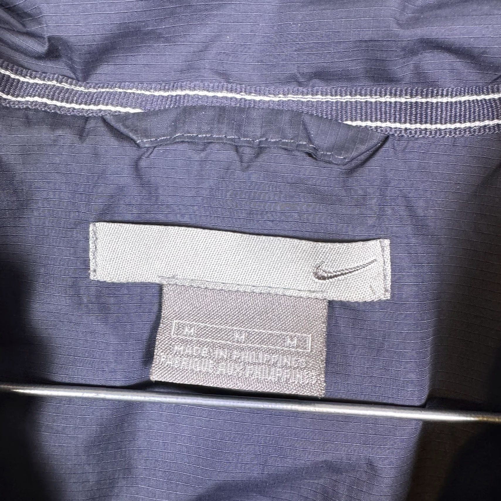 Nike VINTAGE Nike Jacket Men M Track Windbreaker Full Zip Ripstop 90s Silver Tag Gray Spr Tall? Size US M / EU 48-50 / 2 - 6 Thumbnail