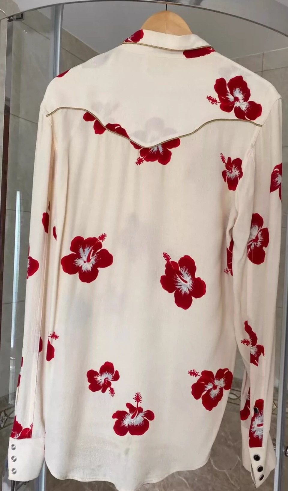 Saint Laurent Paris saint laurent 16aw hibiscus flower shirt Size s Size US S / EU 44-46 / 1 - 2 Thumbnail