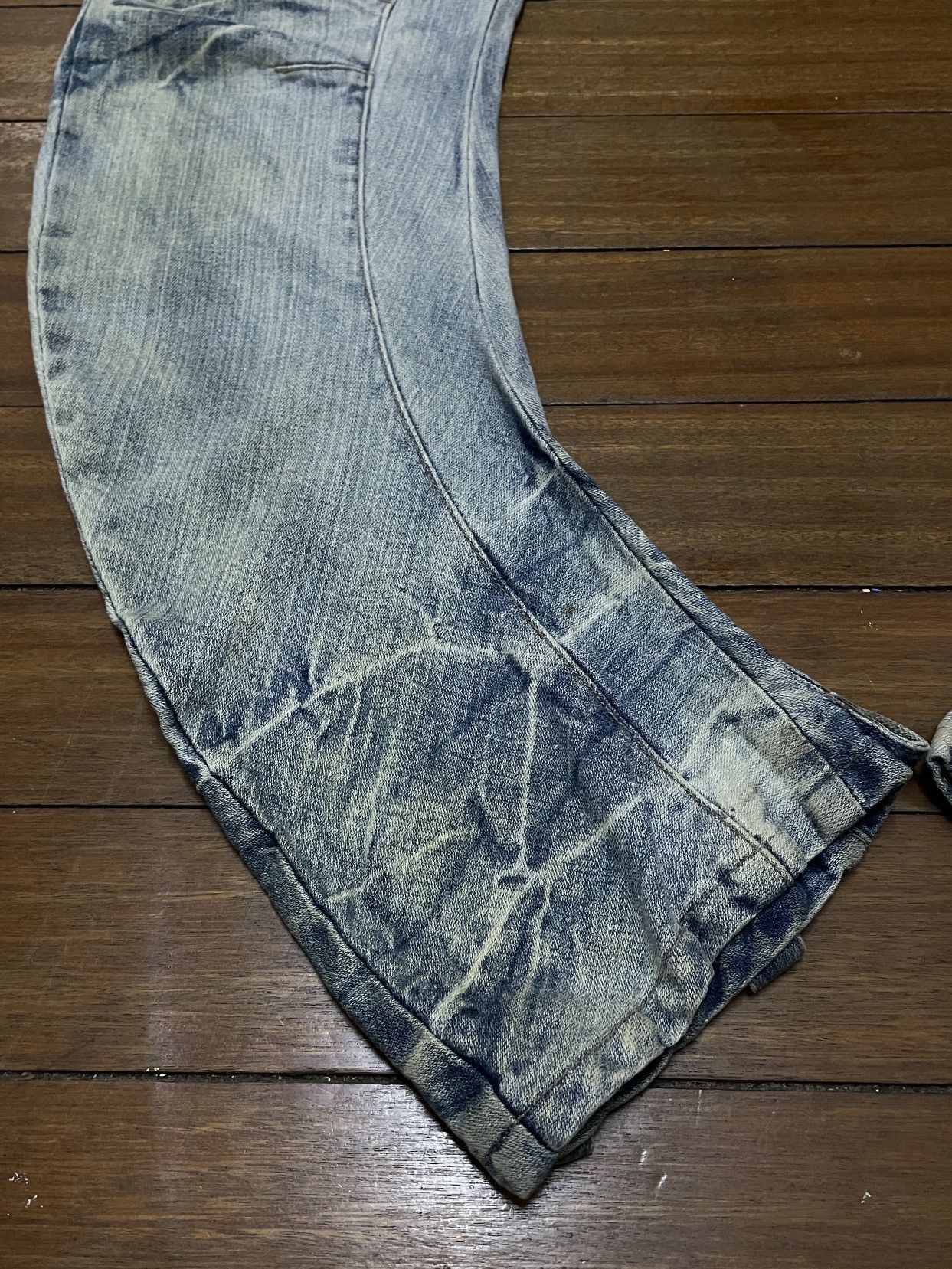 If Six Was Nine Very Rare Vintage Japanese Brand PPFM Curve Jeans 1990s Size US 31 - 5 Thumbnail