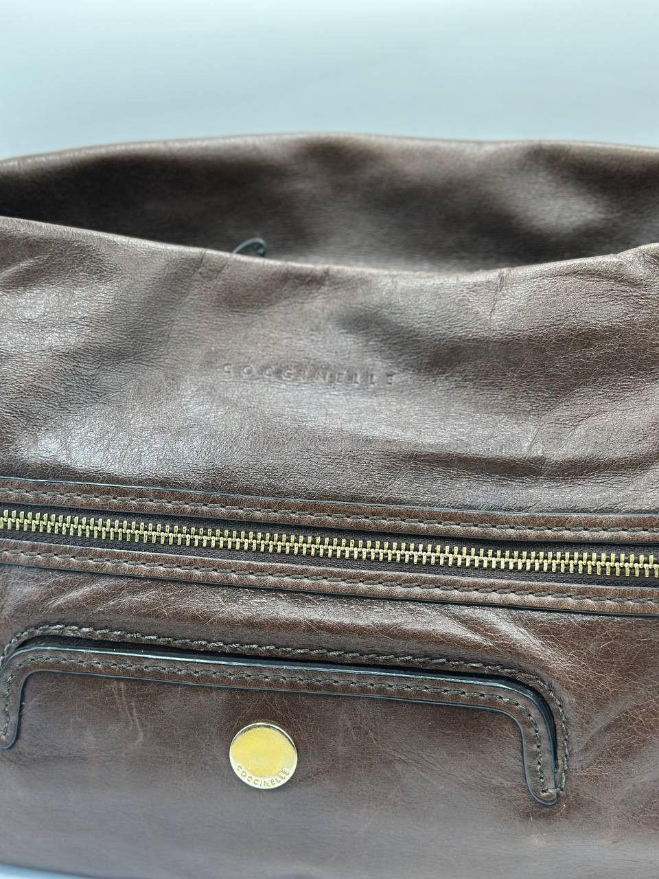 Other Coccinelle Brown Leather Shoulder Bag Classic Italian Design Size ONE SIZE - 9 Thumbnail