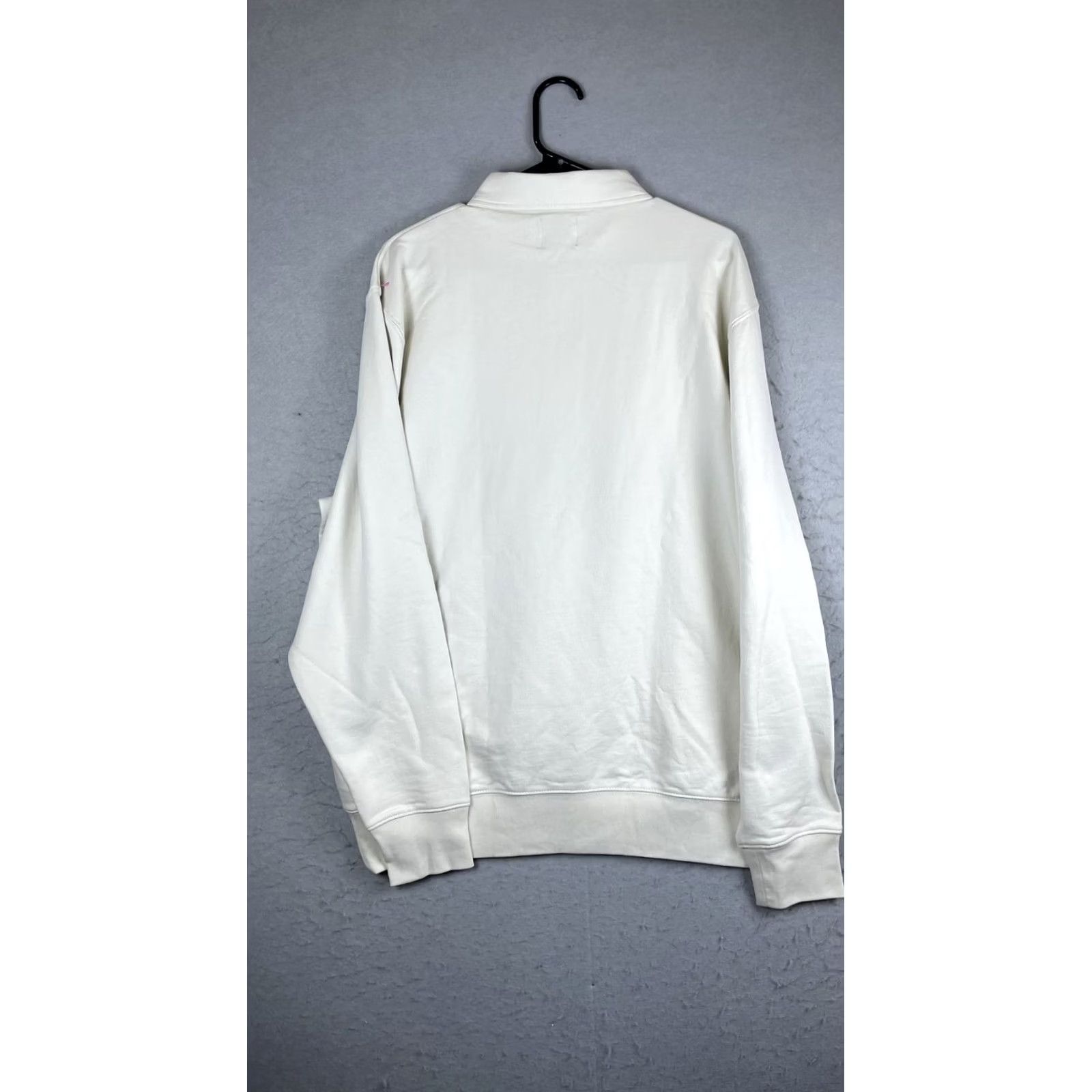 J.Crew J.Crew Sweatshirt Mens XL White Henley Fleece Collared Pullover Casual Top Size US XL / EU 56 / 4 - 6 Thumbnail