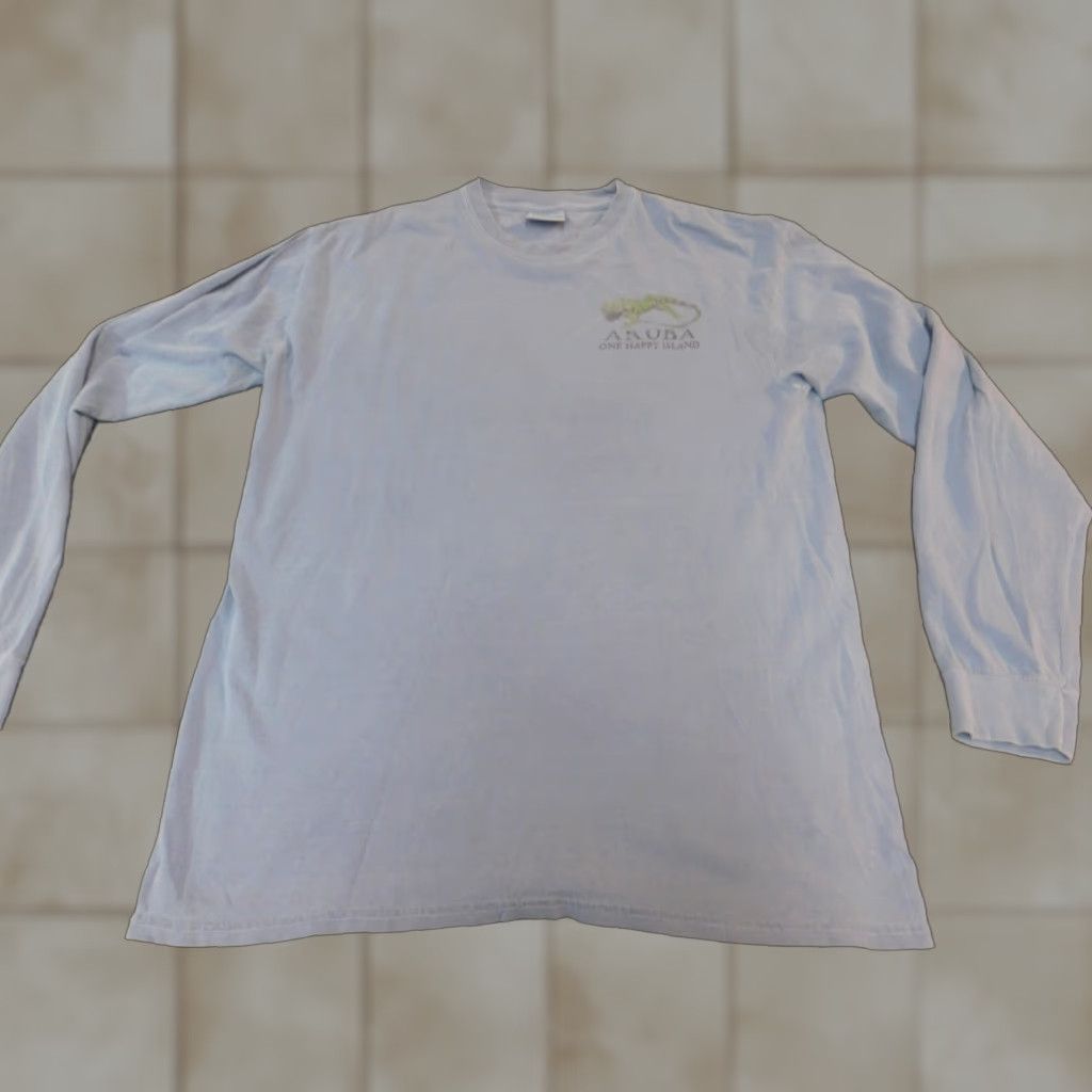 Comfort Colors Comfort Colors Mens shirt M Blue Top sail Island Aruba Crew Neck Long Sleeve Knit Logo T-Shirt Classic Colorful / Men Size US M / EU 48-50 / 2 - 1 Thumbnail